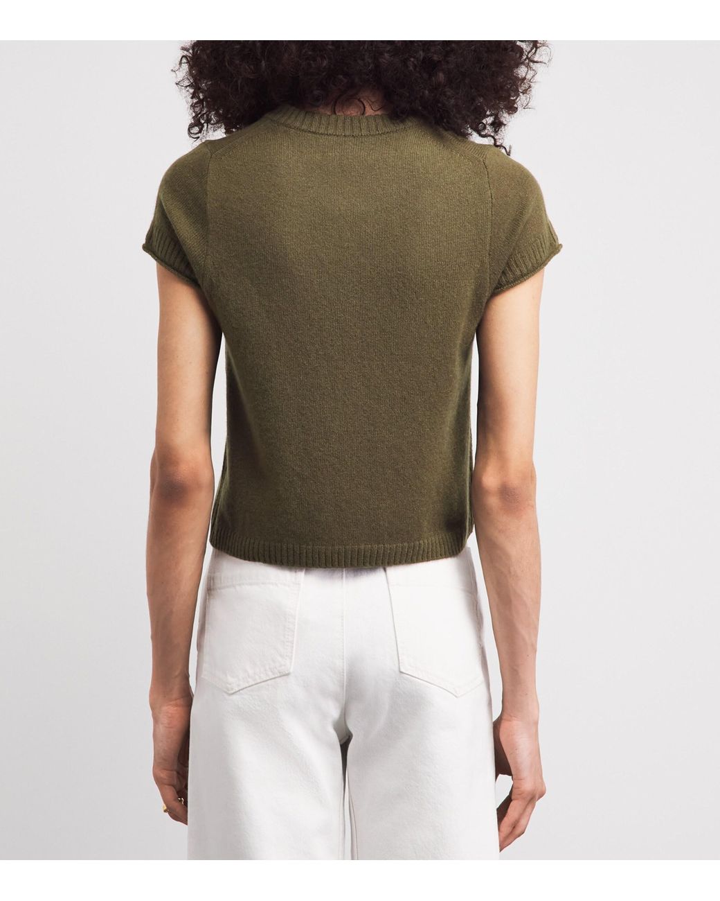 ME+EM Green Cashmere Shrunken Baby T-Shirt