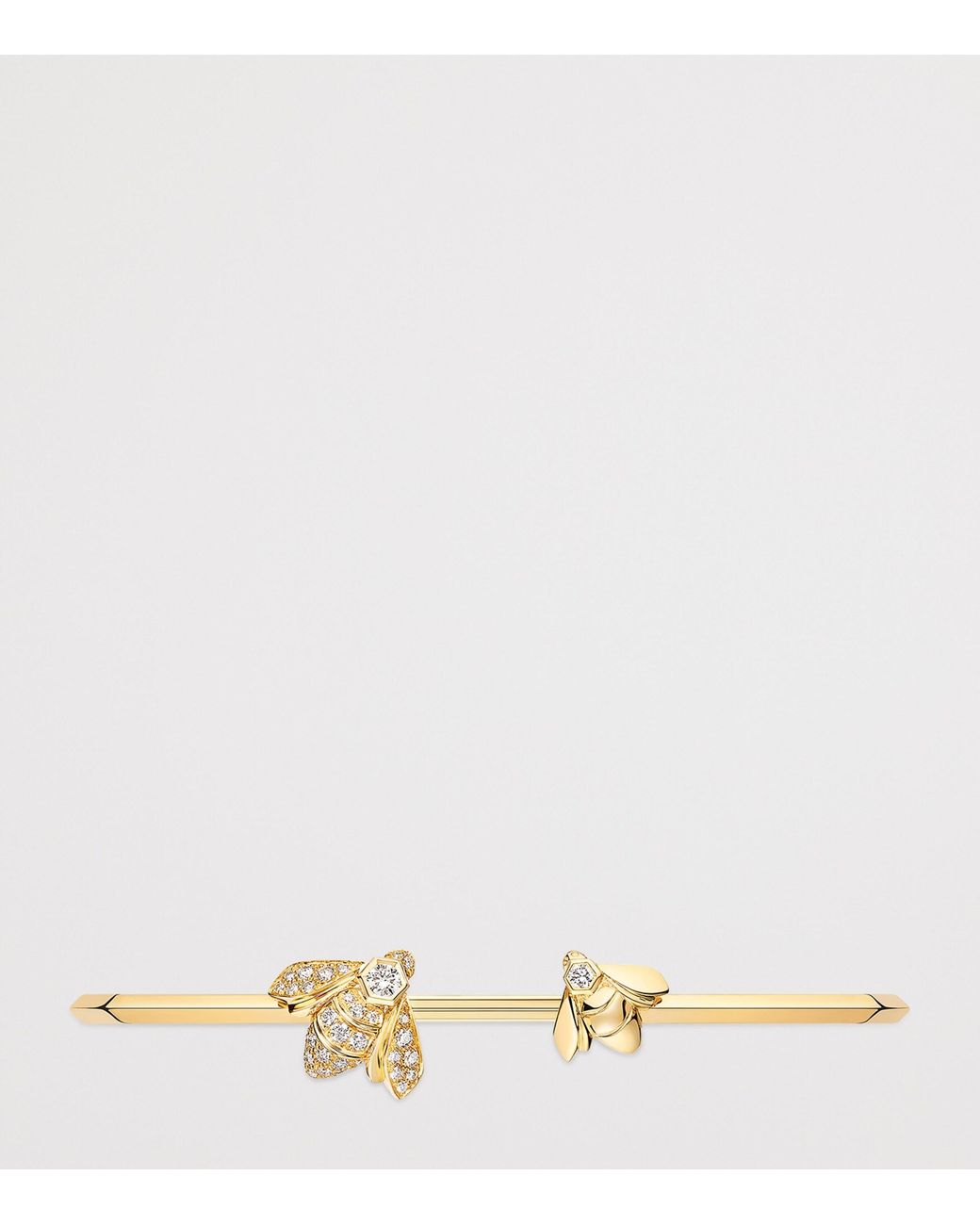 Chaumet Metallic And Diamond Bee De Bangle