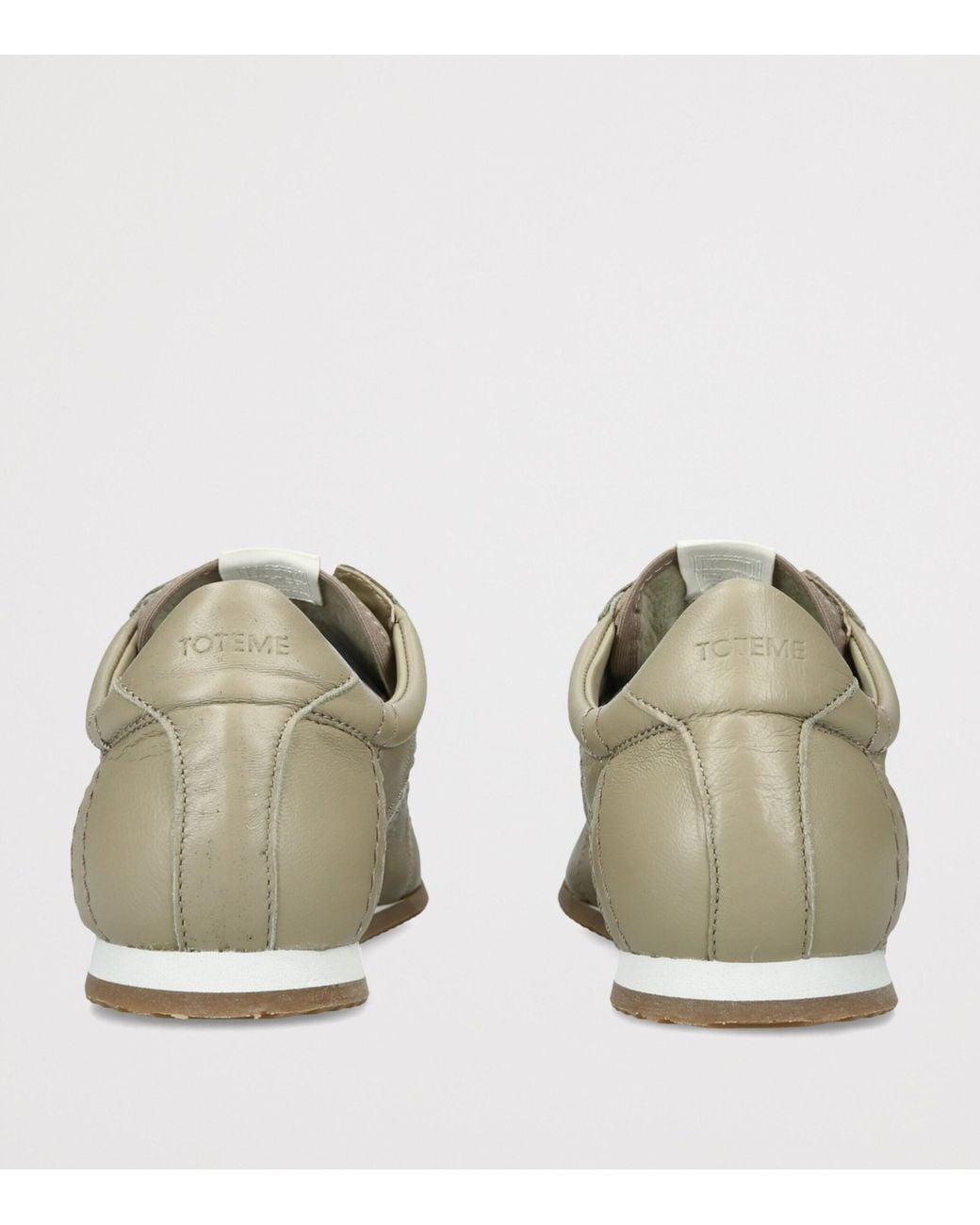 Totême Green Nappa Leather Flex Sneakers