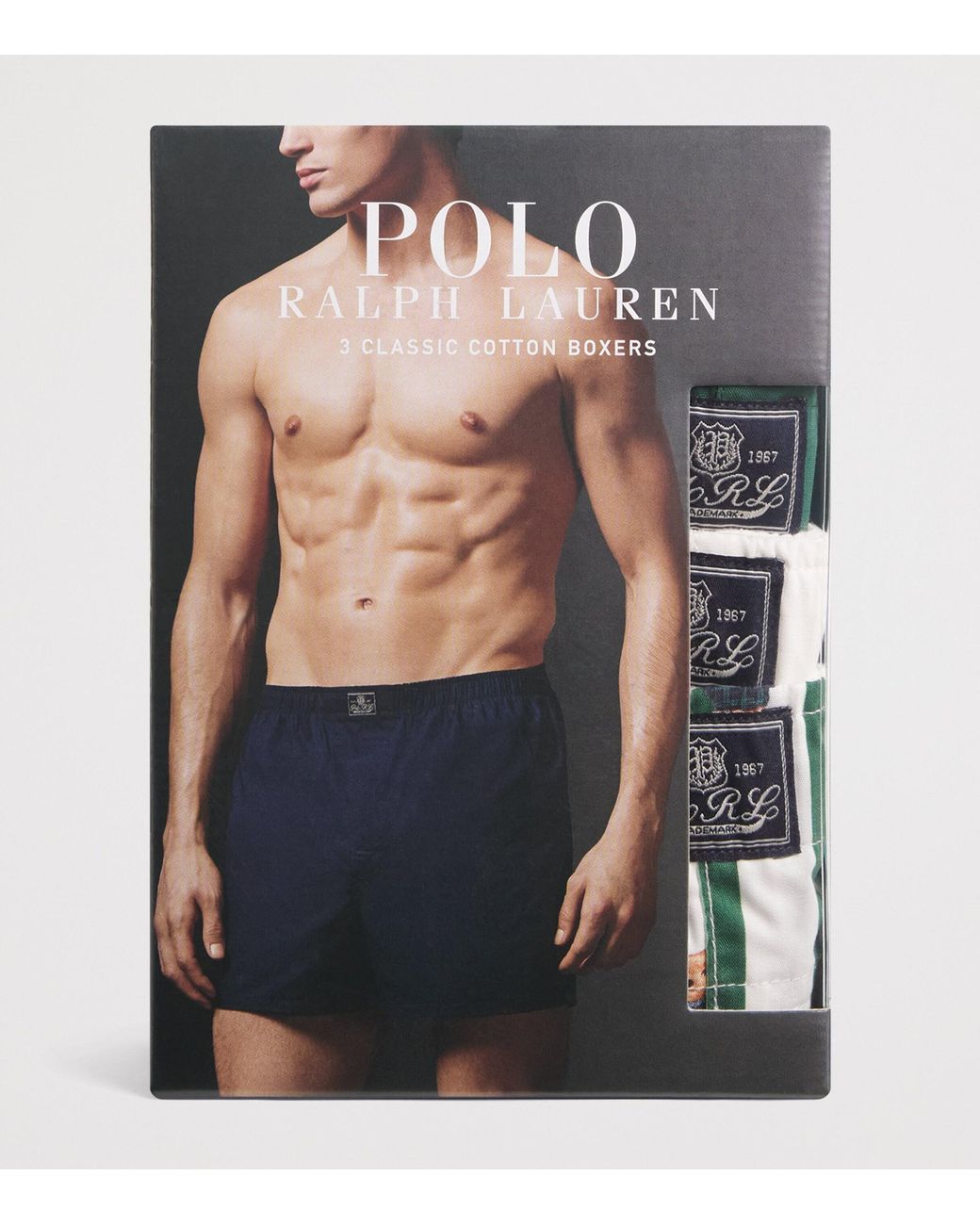 Polo Ralph Lauren Green Cotton Classic Boxer Shorts for men