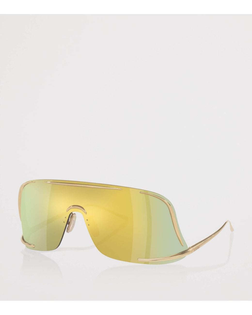 Loewe Yellow Signature Square One-Piece Sunglasses for men
