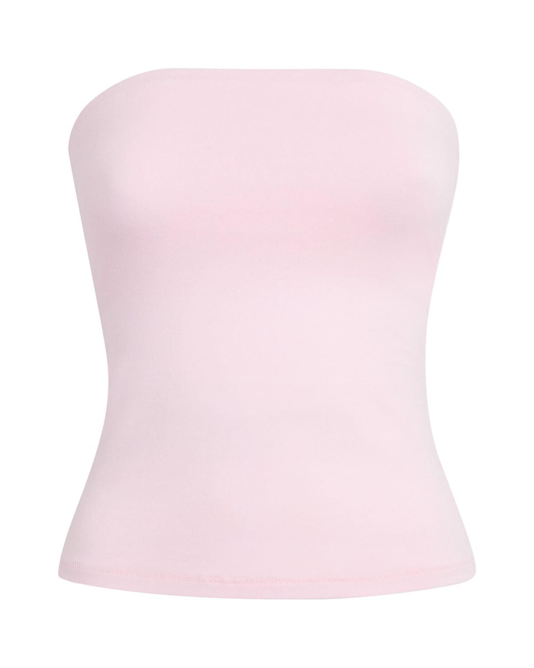 Skims Pink Cotton Jersey Tube Top