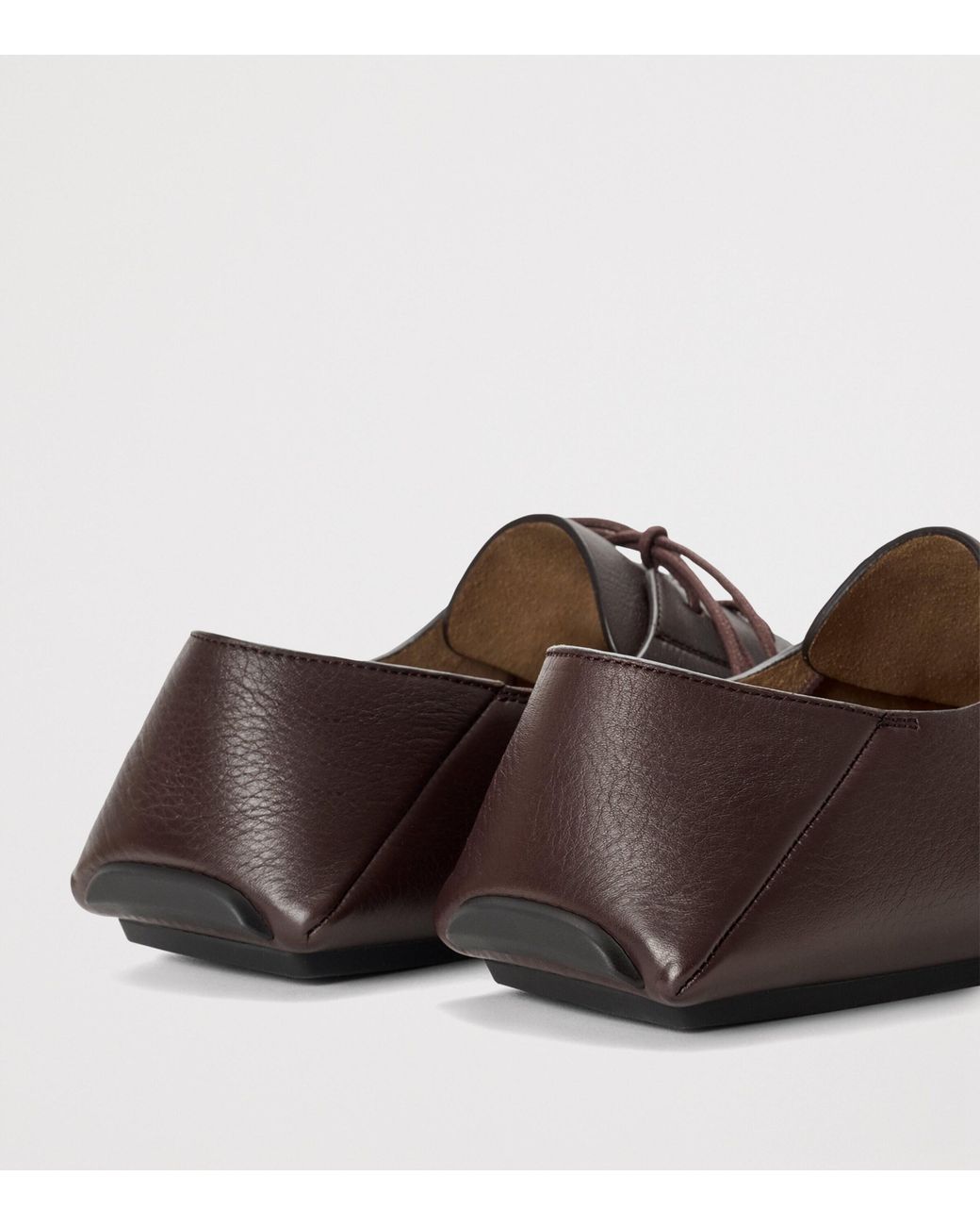 Loewe Brown Leather Rambla Boat Shoes for men
