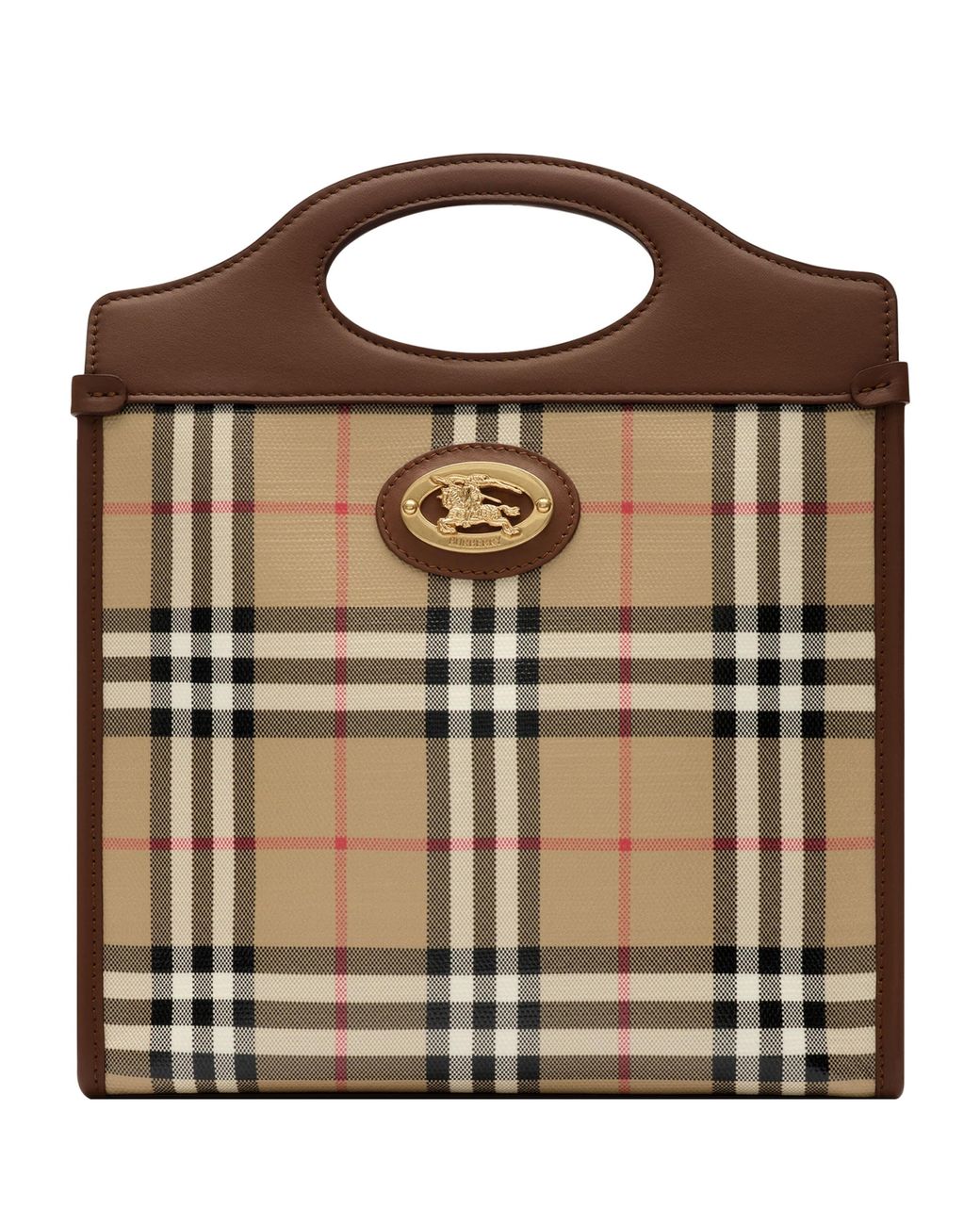Burberry Brown Small Check Pocket Bag