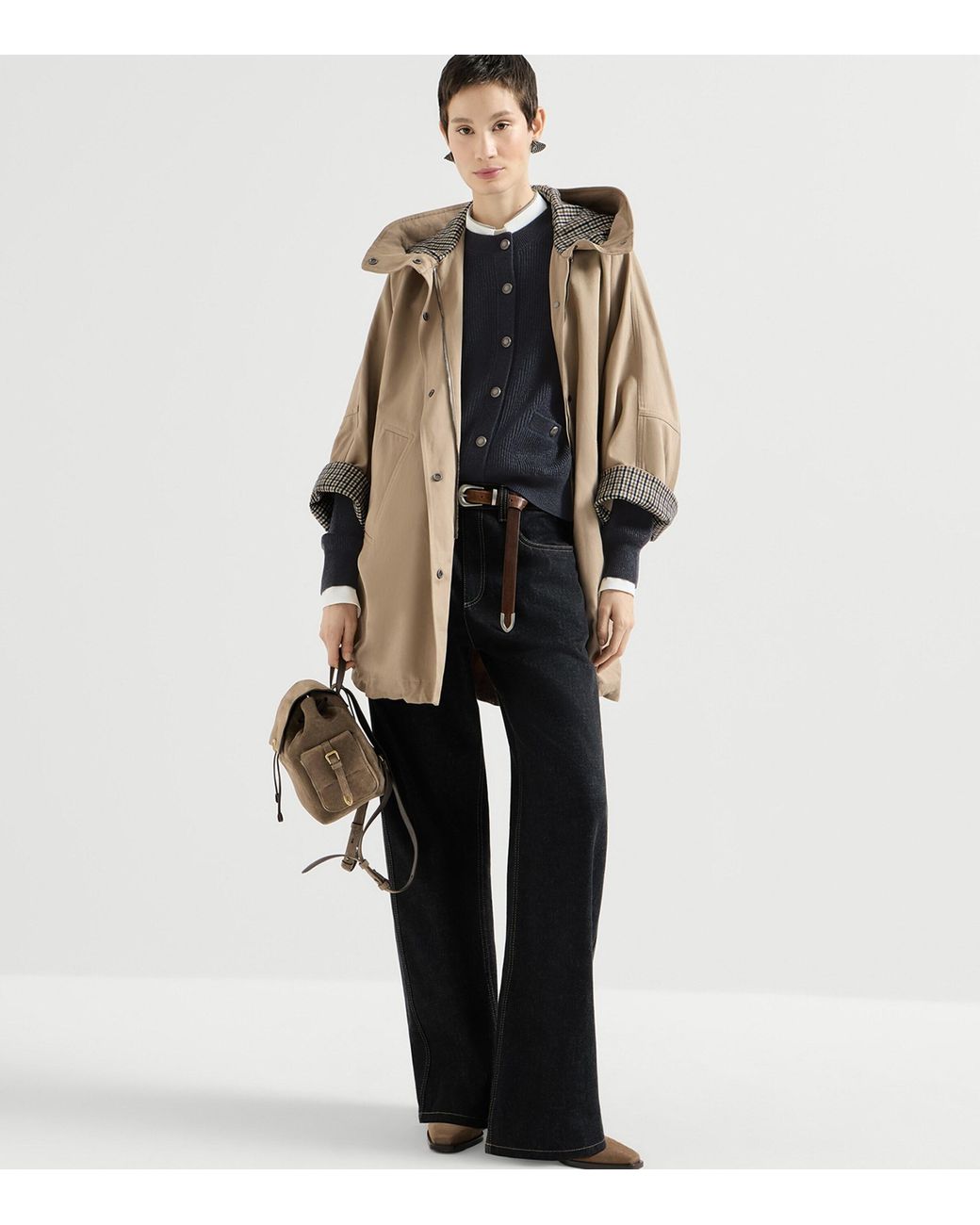 Brunello Cucinelli Blue Cashmere-Blend Cardigan