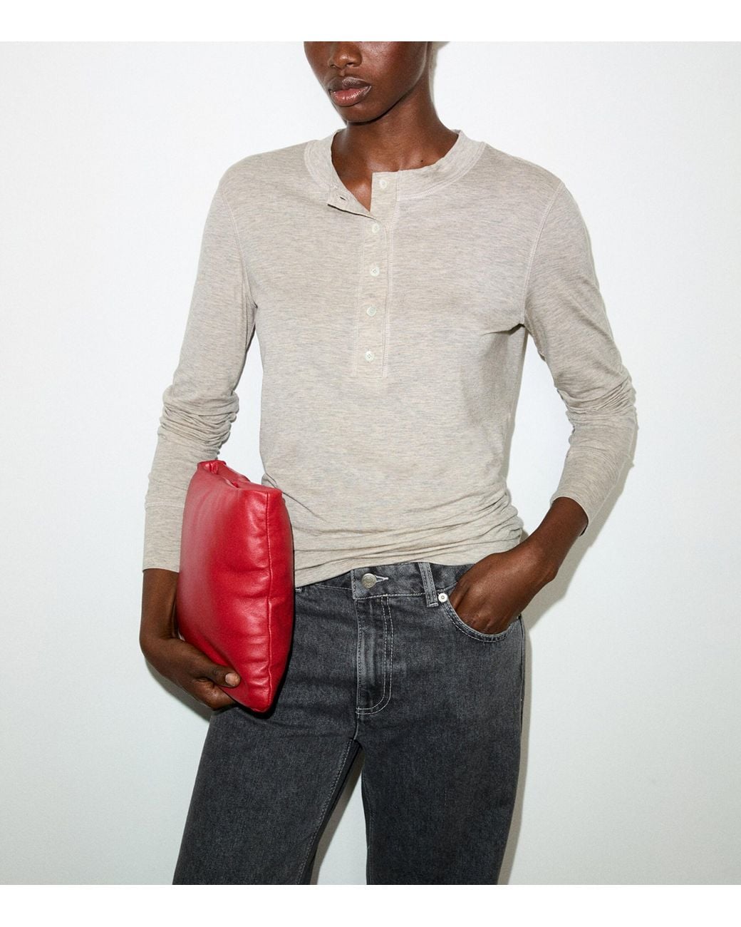 MAX&Co. White Cotton Button-Up Top