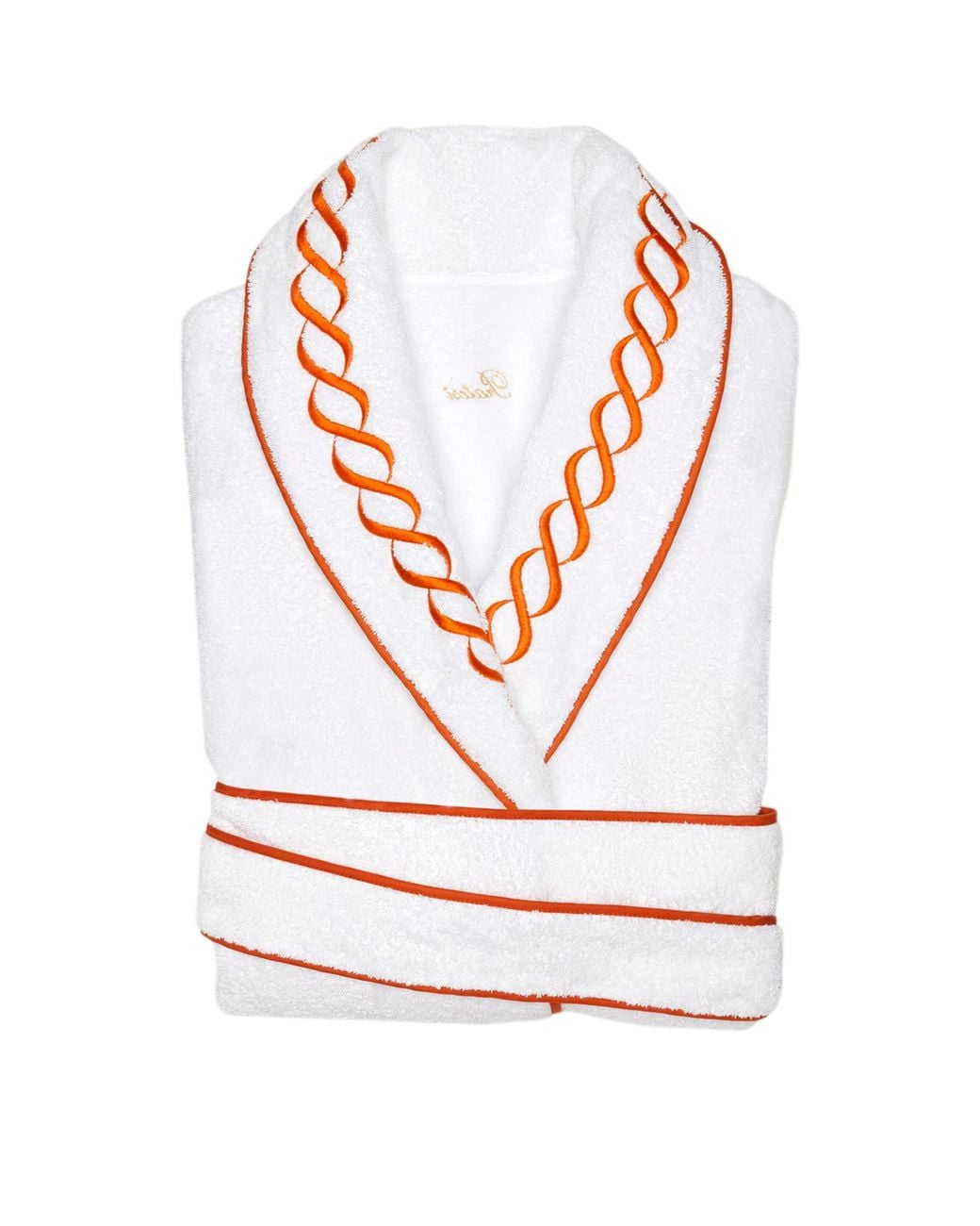 Pratesi White Cotton Treccia Bathrobe for men