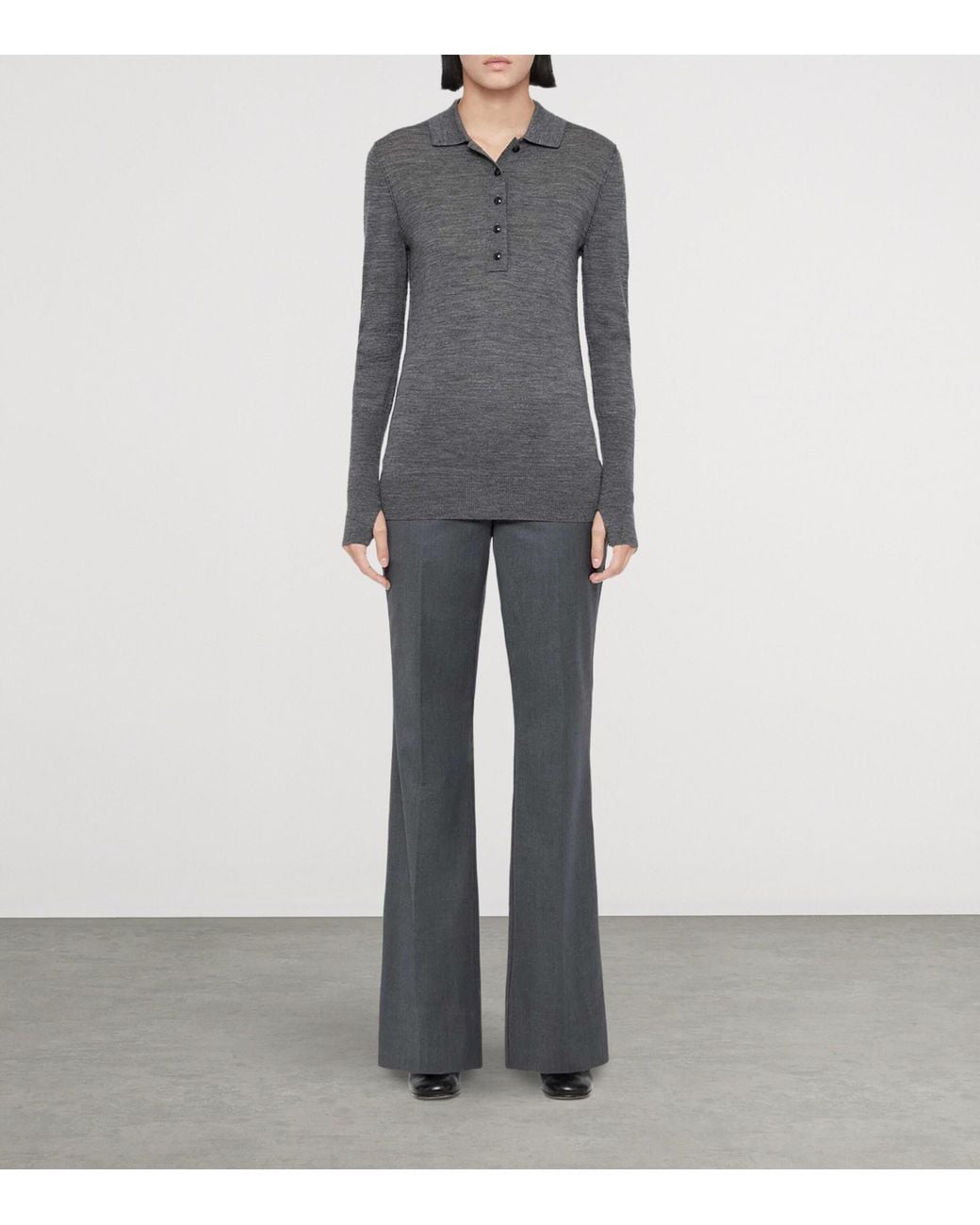 AllSaints Blue Solace Bootcut Trousers