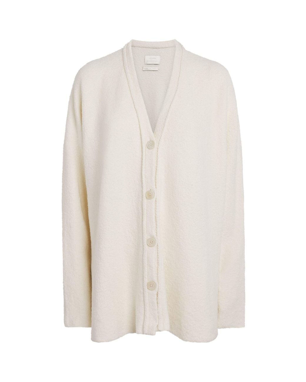 Lauren Manoogian White Pima Cotton-Blend Uzbek Cardigan