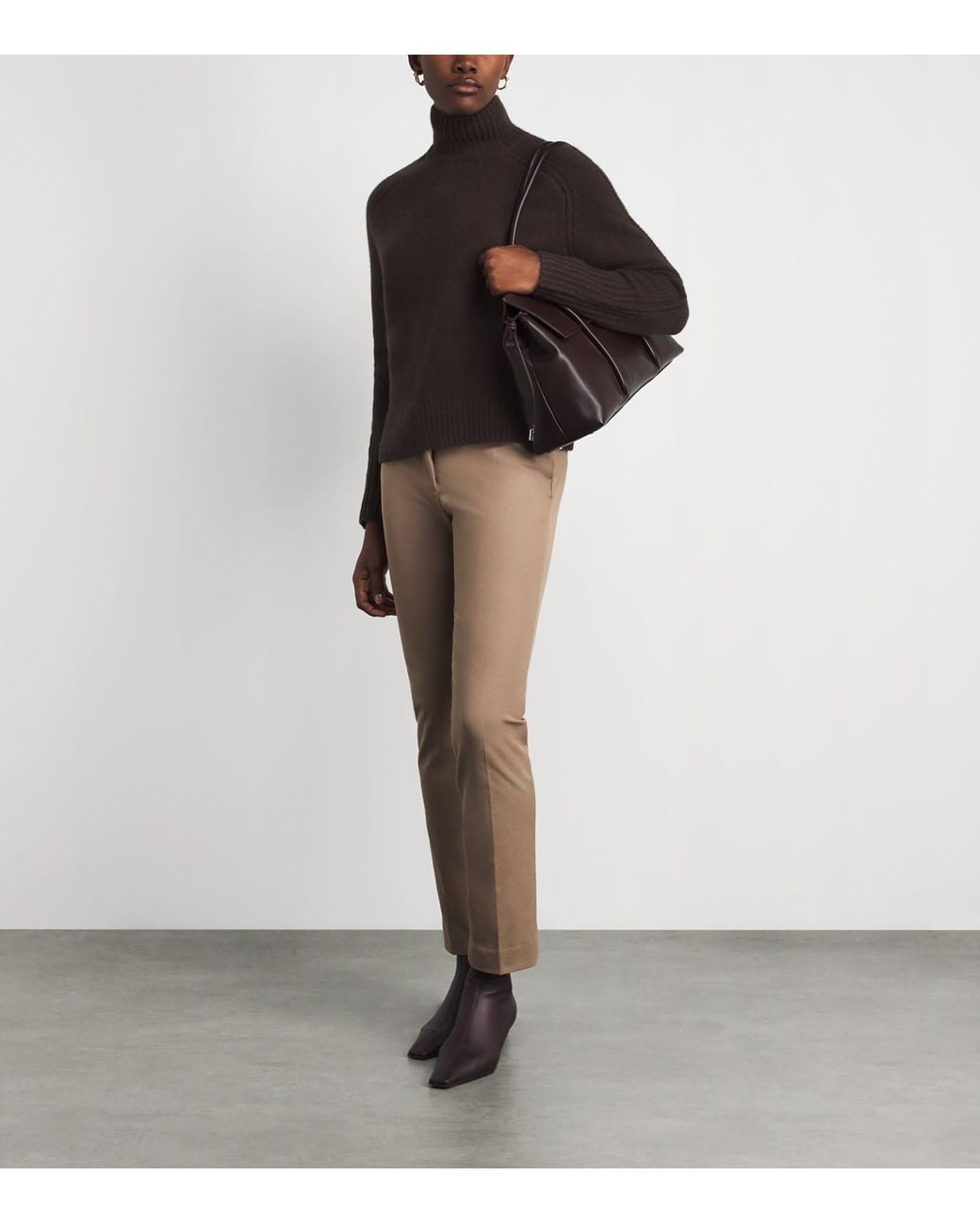 Joseph Brown Cashmere Rollneck Tilly Lofty Sweater