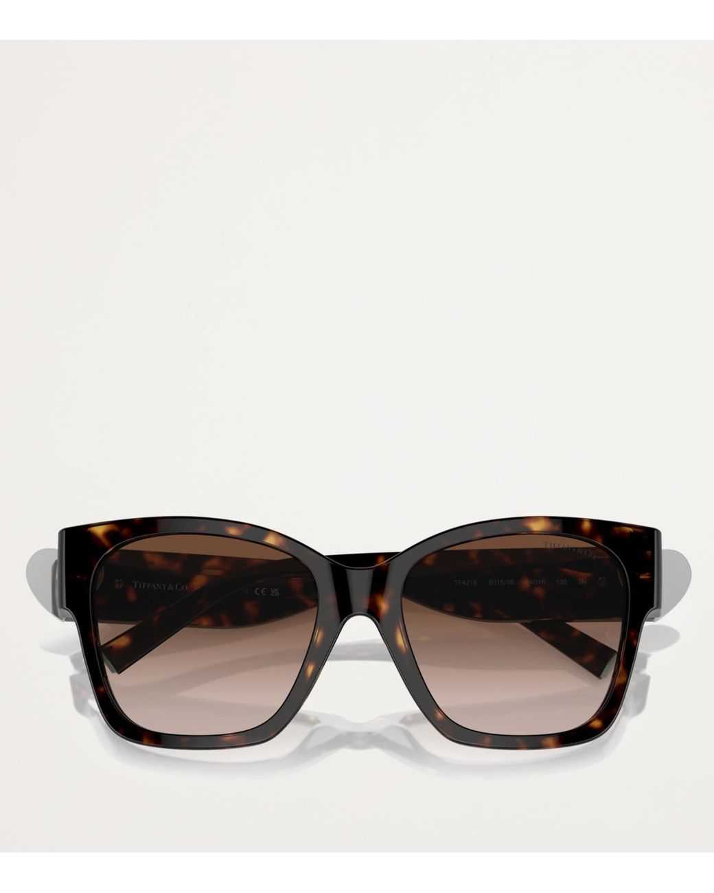 Tiffany & Co Brown Acetate Square Oversized Sunglasses