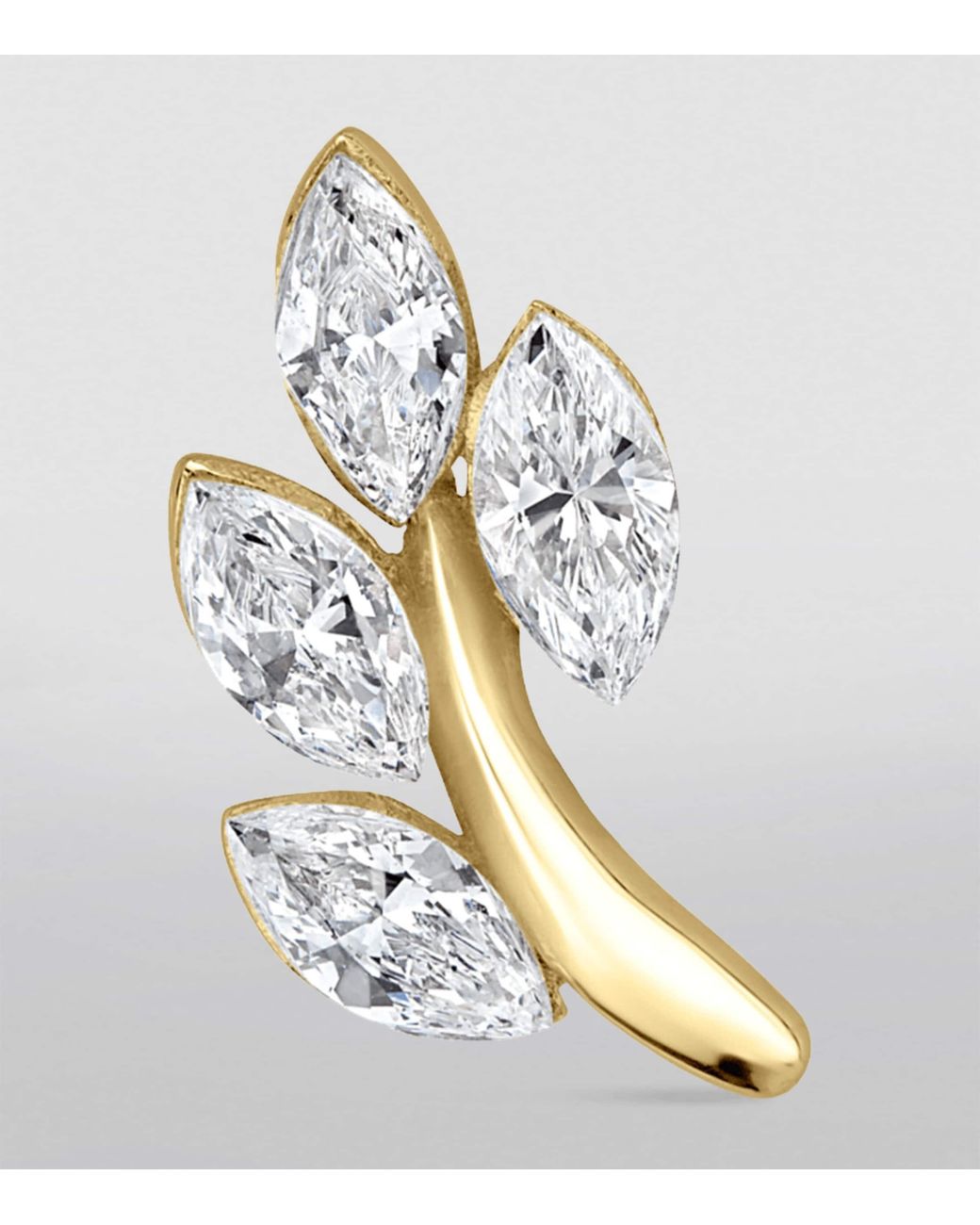 Maria Tash Metallic Diamond Vine Threaded Stud Earring