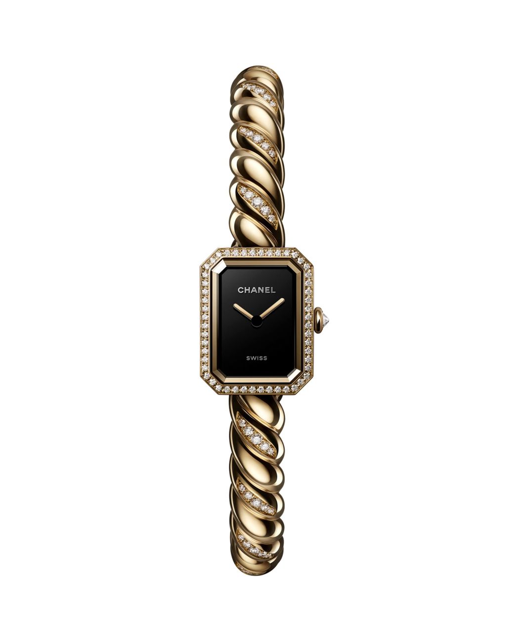 Chanel Metallic And Diamond Première Galon Watch