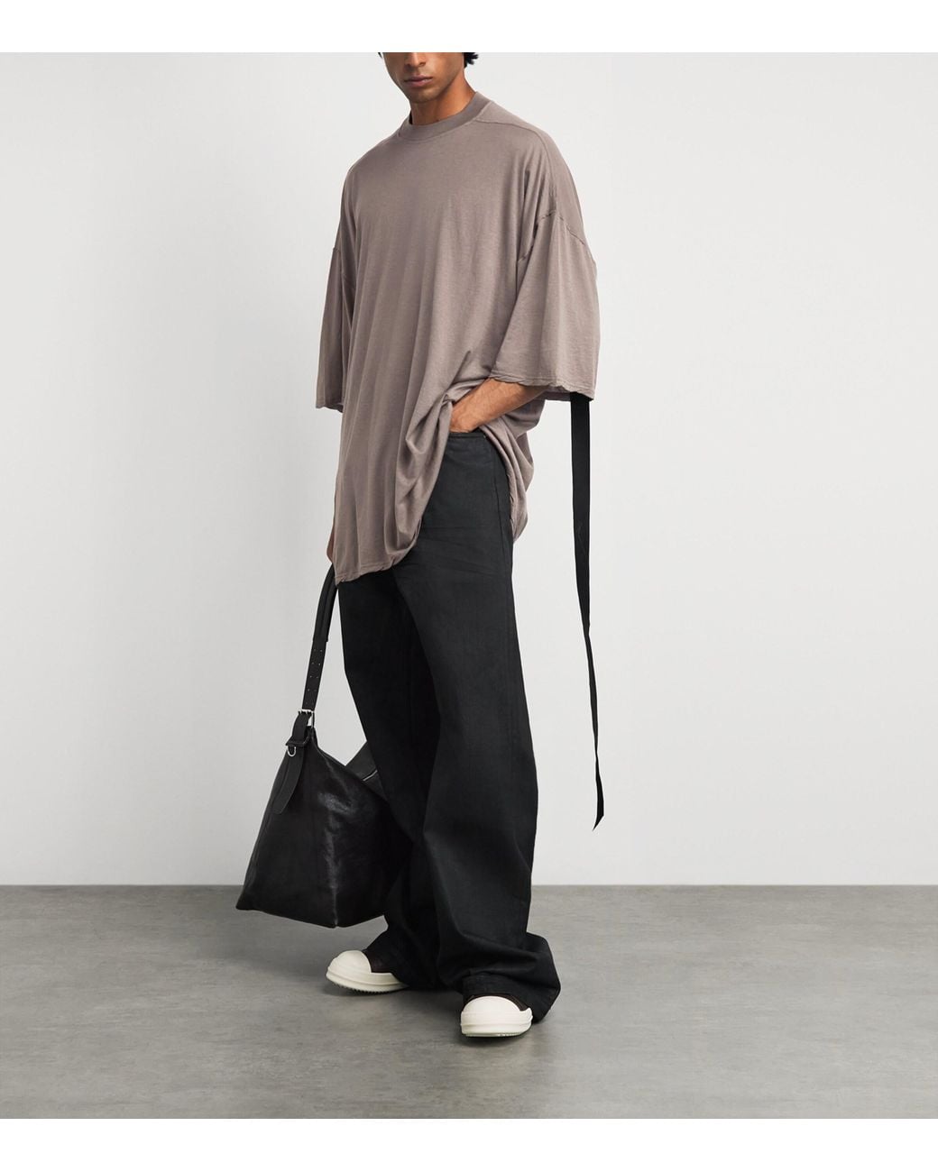 Rick Owens Brown Cotton Tommy T-Shirt for men