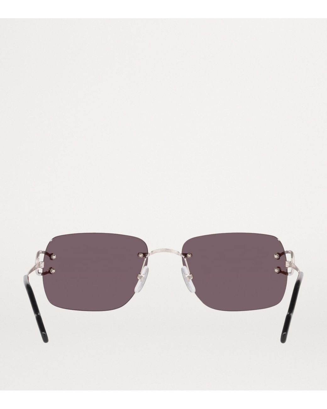 Cartier Gray Rectangular Sunglasses for men