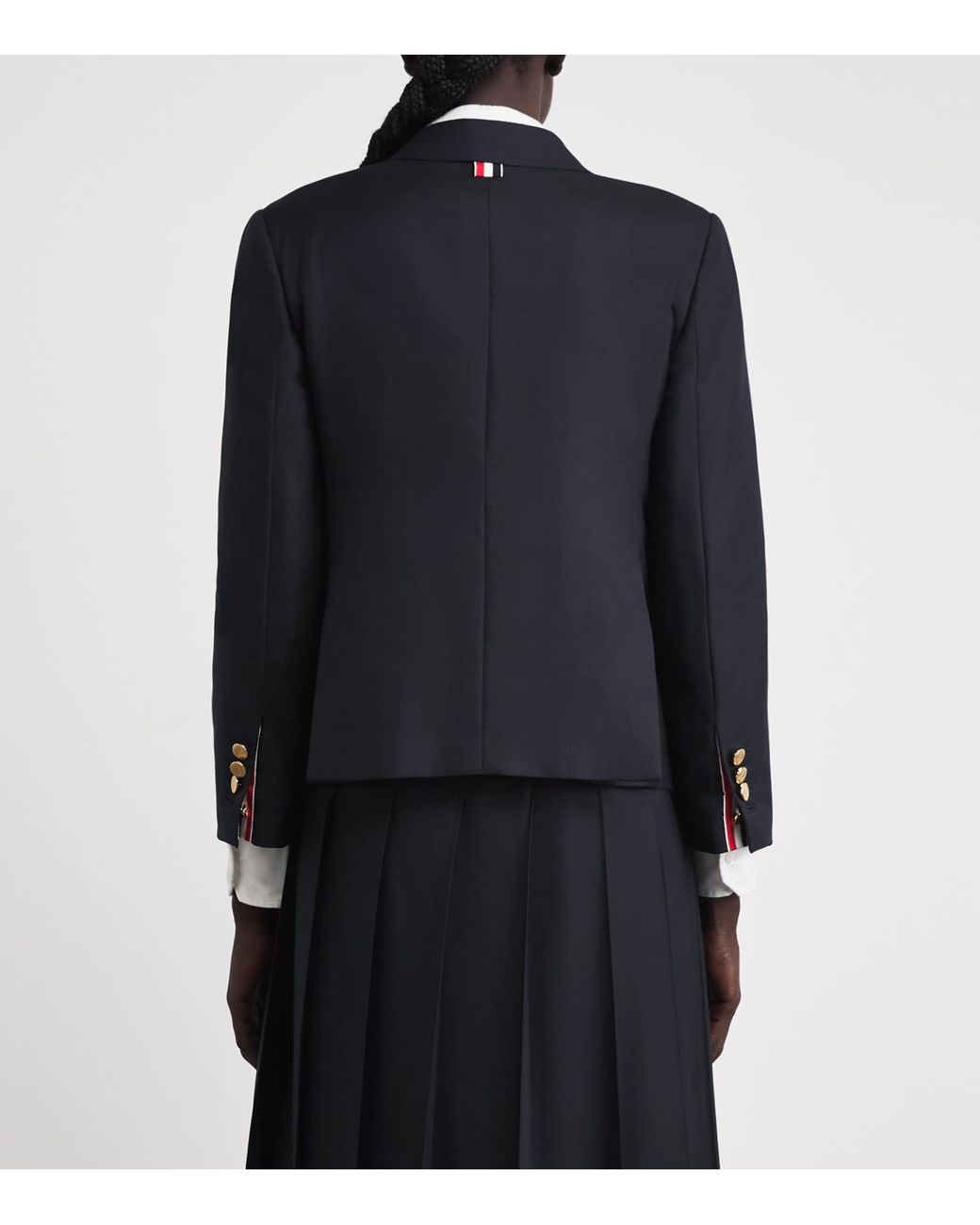 Thom Browne Blue Wool High Armhole Sport Coat