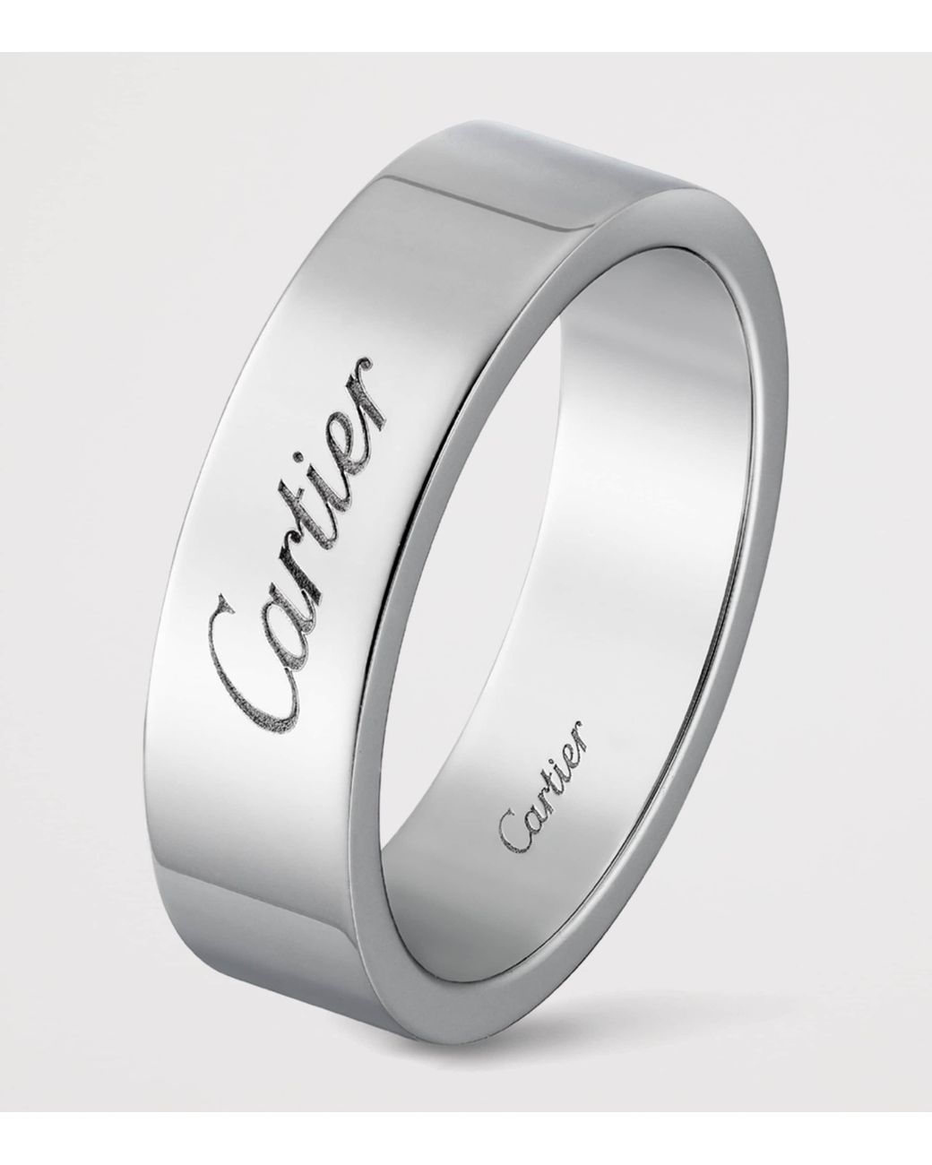 Cartier White Platinum C De Wedding Band