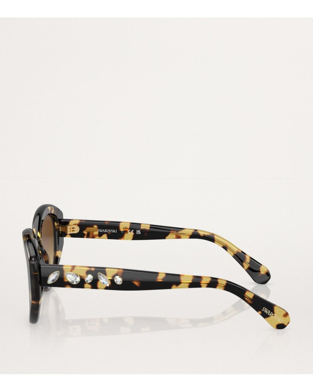 Swarovski Brown Oval Sk6005 Sunglasses