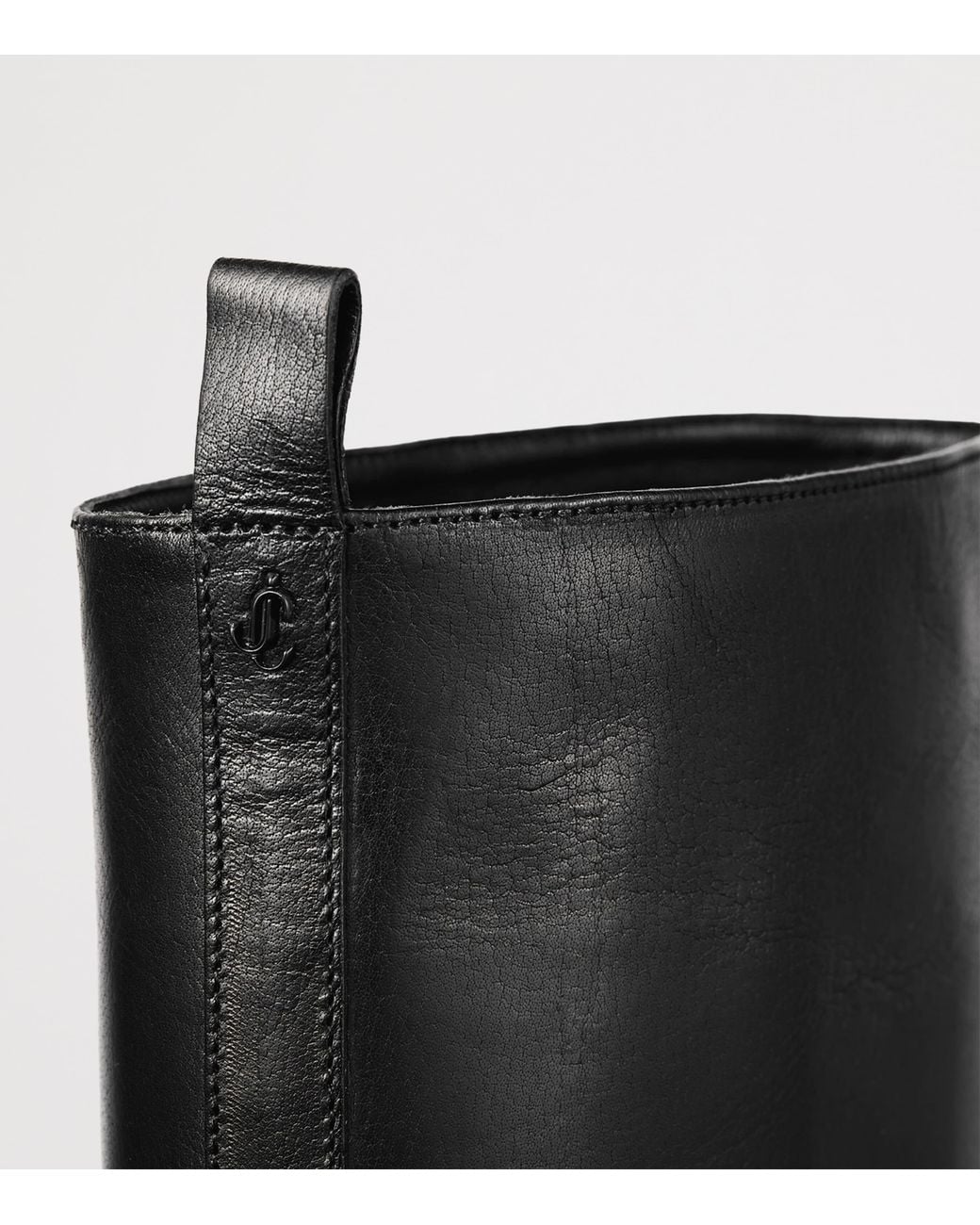 Jimmy Choo Black Mave 45 Leather Knee-High Boots