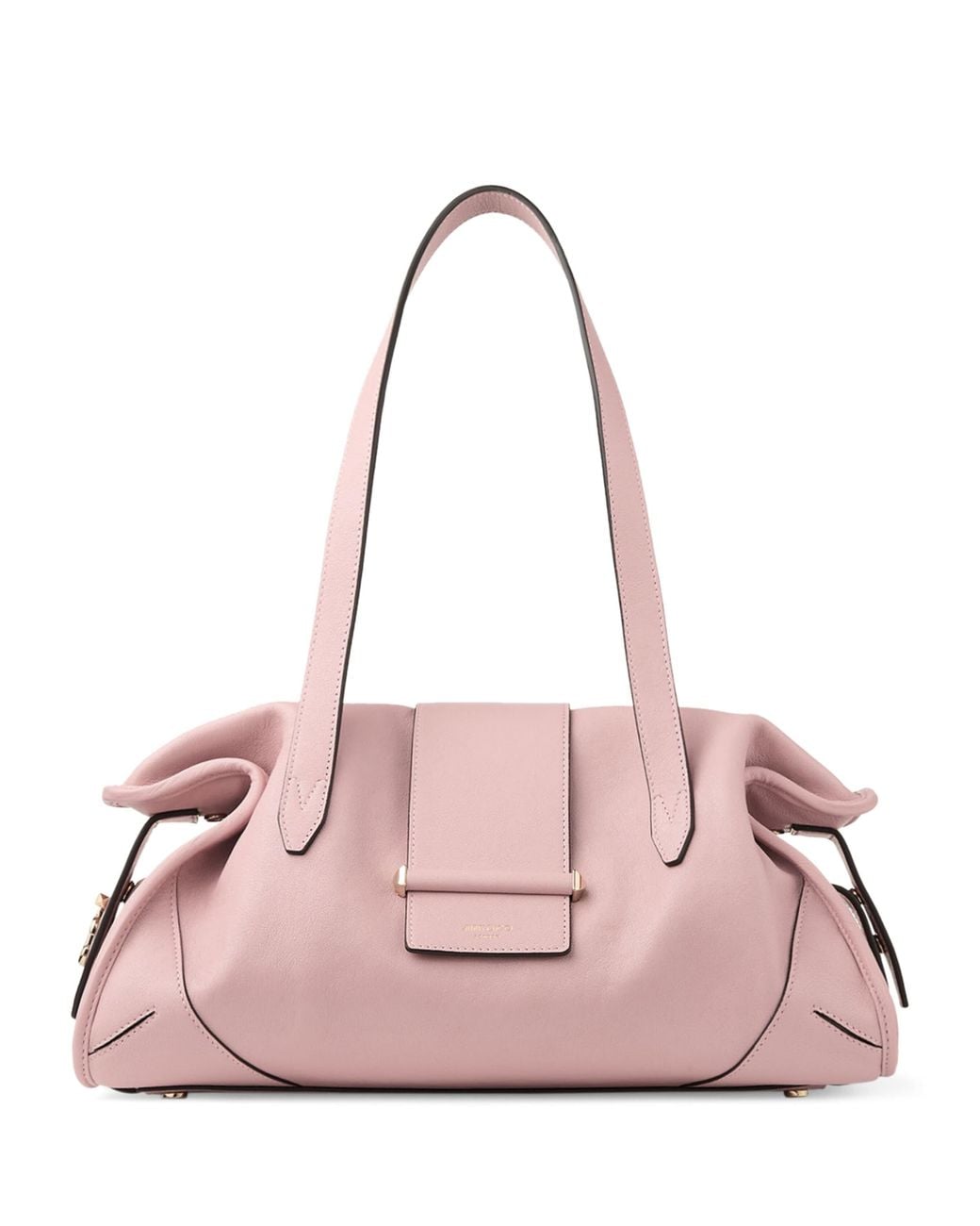 Jimmy Choo Pink Medium Leather Bar Holdall Bag