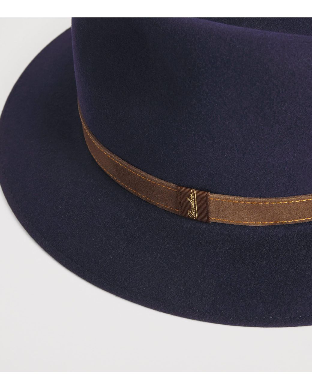 Borsalino Felt Country Alessandria Medium Brim Hat in Blue for Men