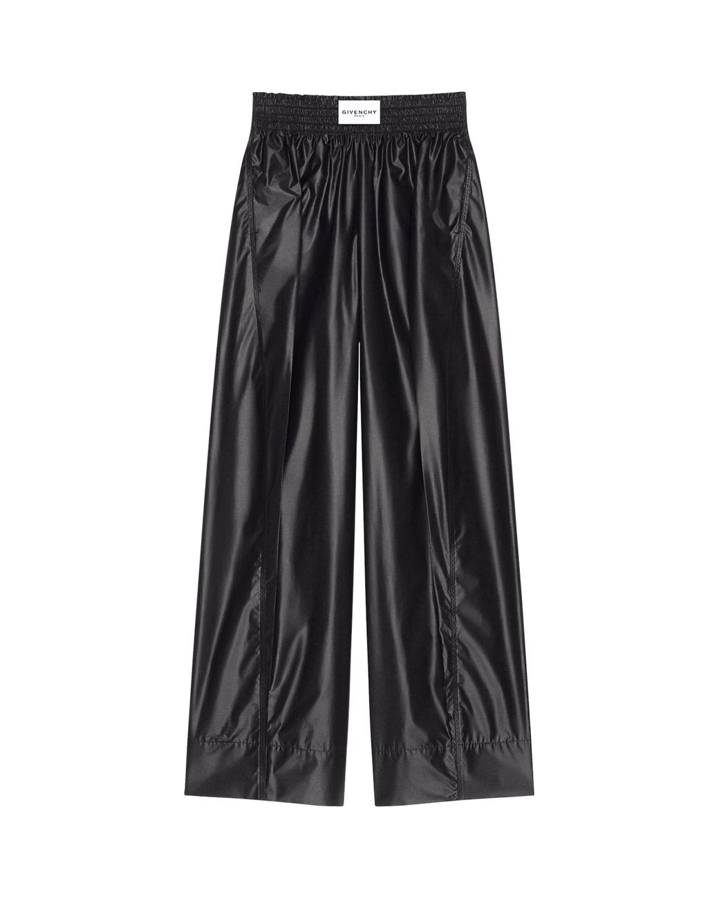 Givenchy Black Faux Leather Relaxed Trousers