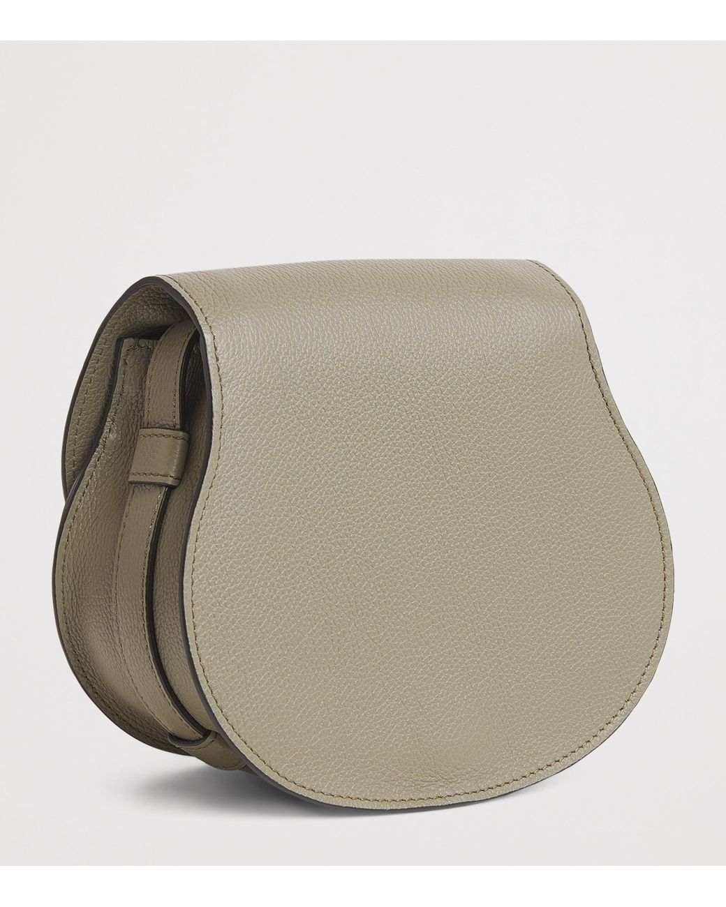 Chloé Natural Small Leather Marcie Saddle Bag