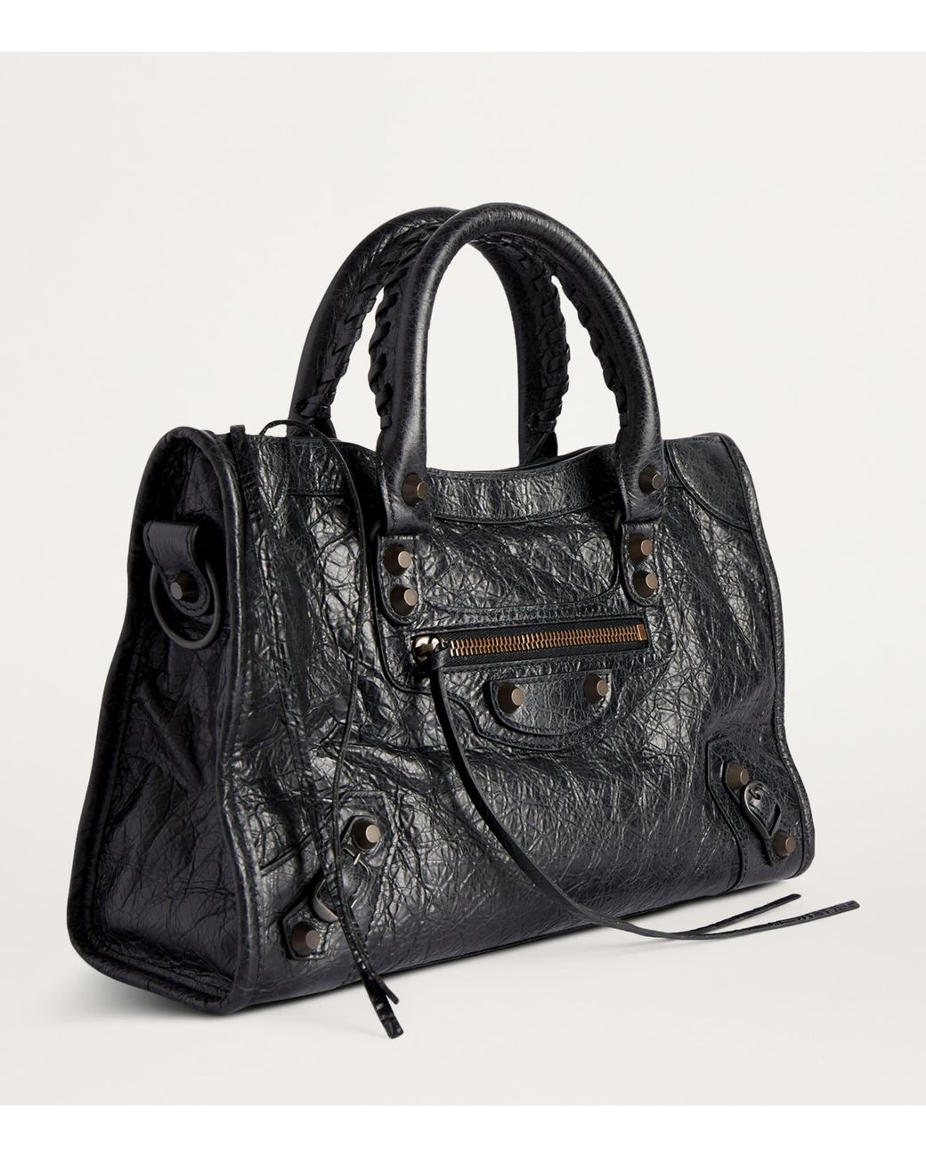 Balenciaga Black Small Leather Le City Top-Handle Bag