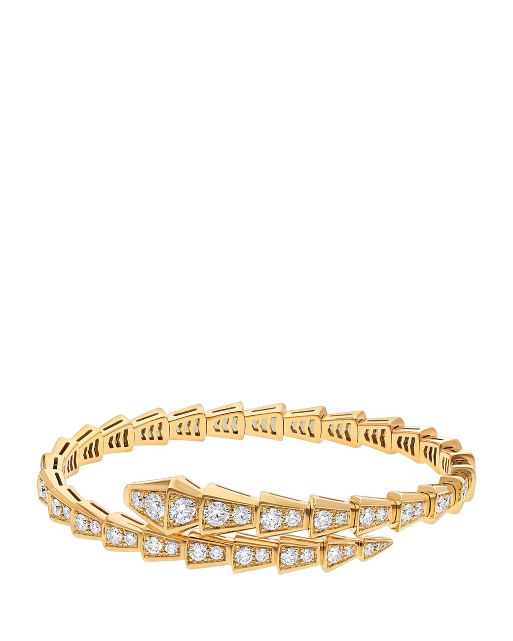BVLGARI Metallic And Diamond Serpenti Viper Bracelet