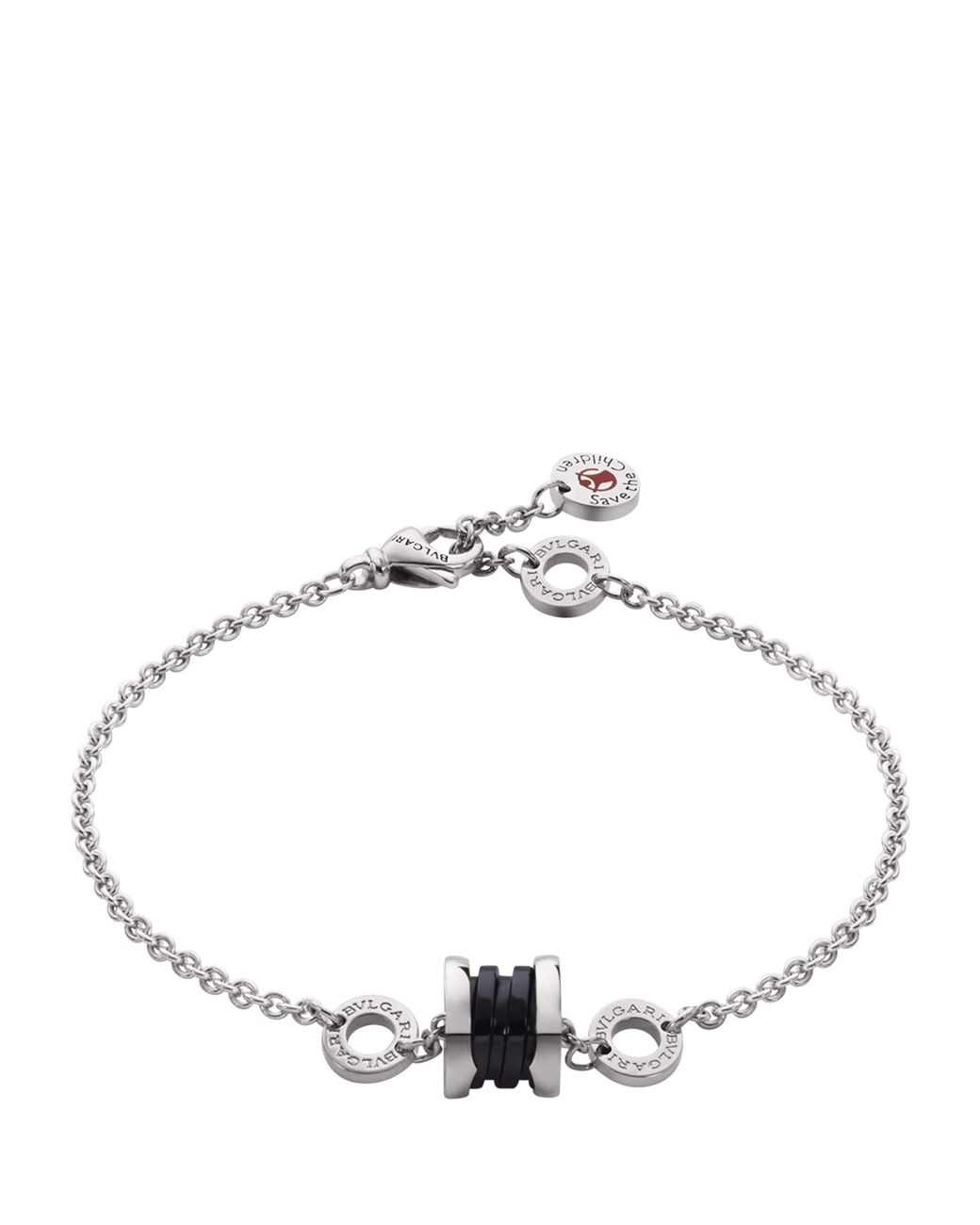 BVLGARI Metallic Sterling And Ceramic Save The Children Bracelet