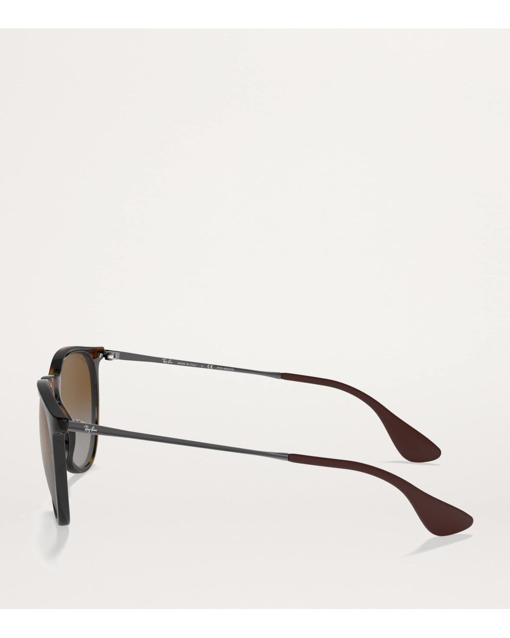 Ray-Ban Brown Round Erika Classic Sunglasses