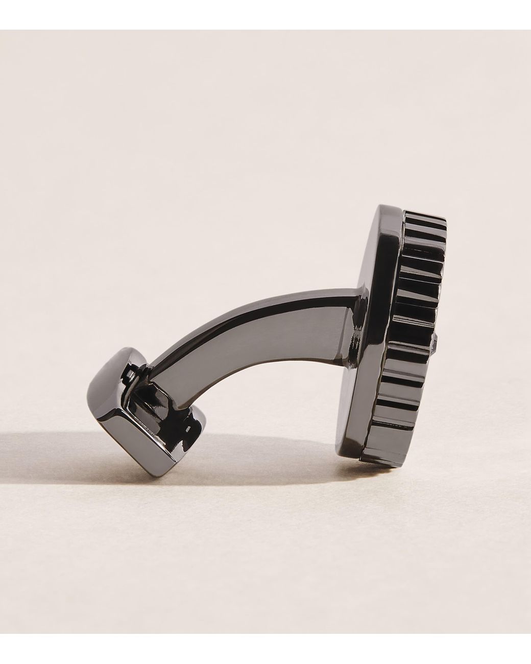 Tateossian Metallic Gunmetal And Palladium Trinity Cufflinks for men