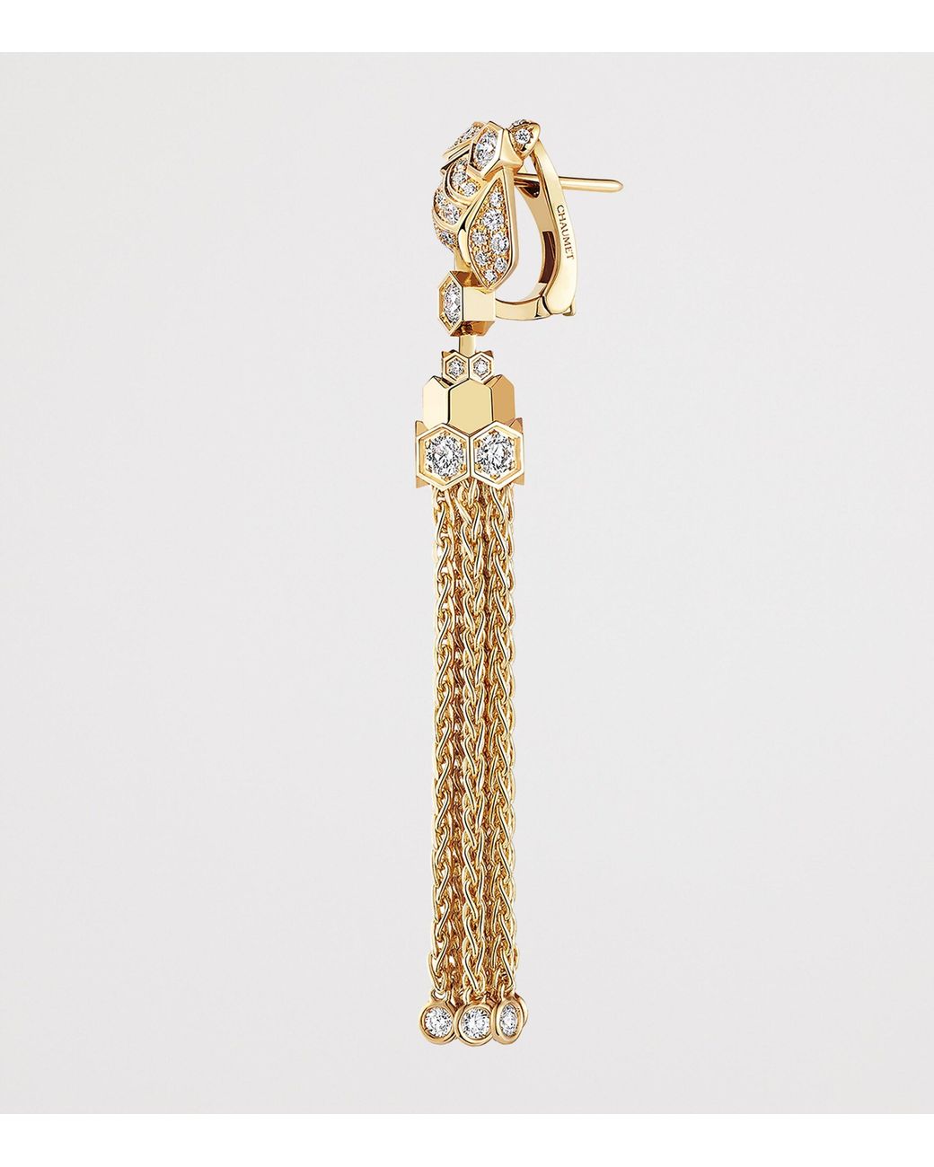 Chaumet Metallic And Diamond Bee De Pompon Earrings