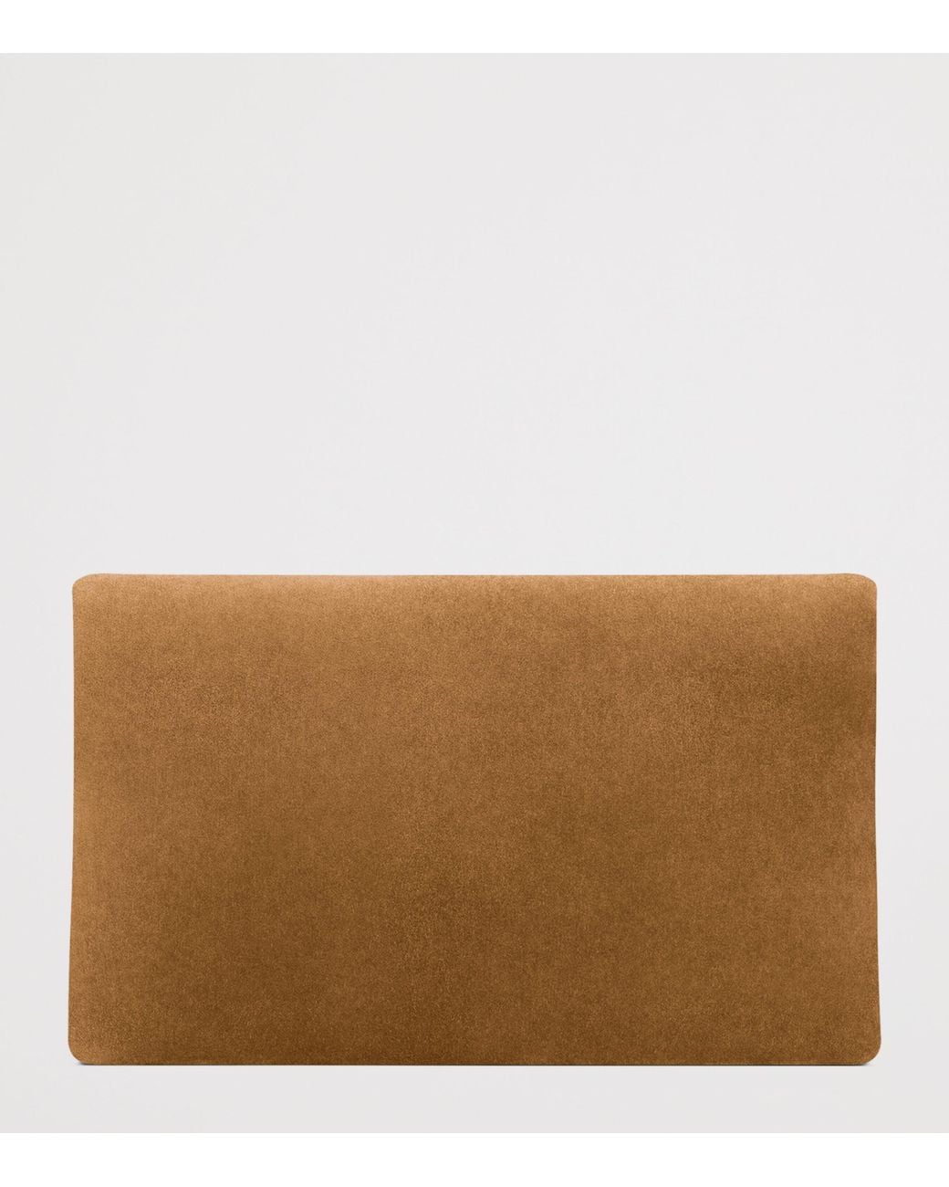 Saint Laurent Brown Large Suede Cassandre Envelope Pouch
