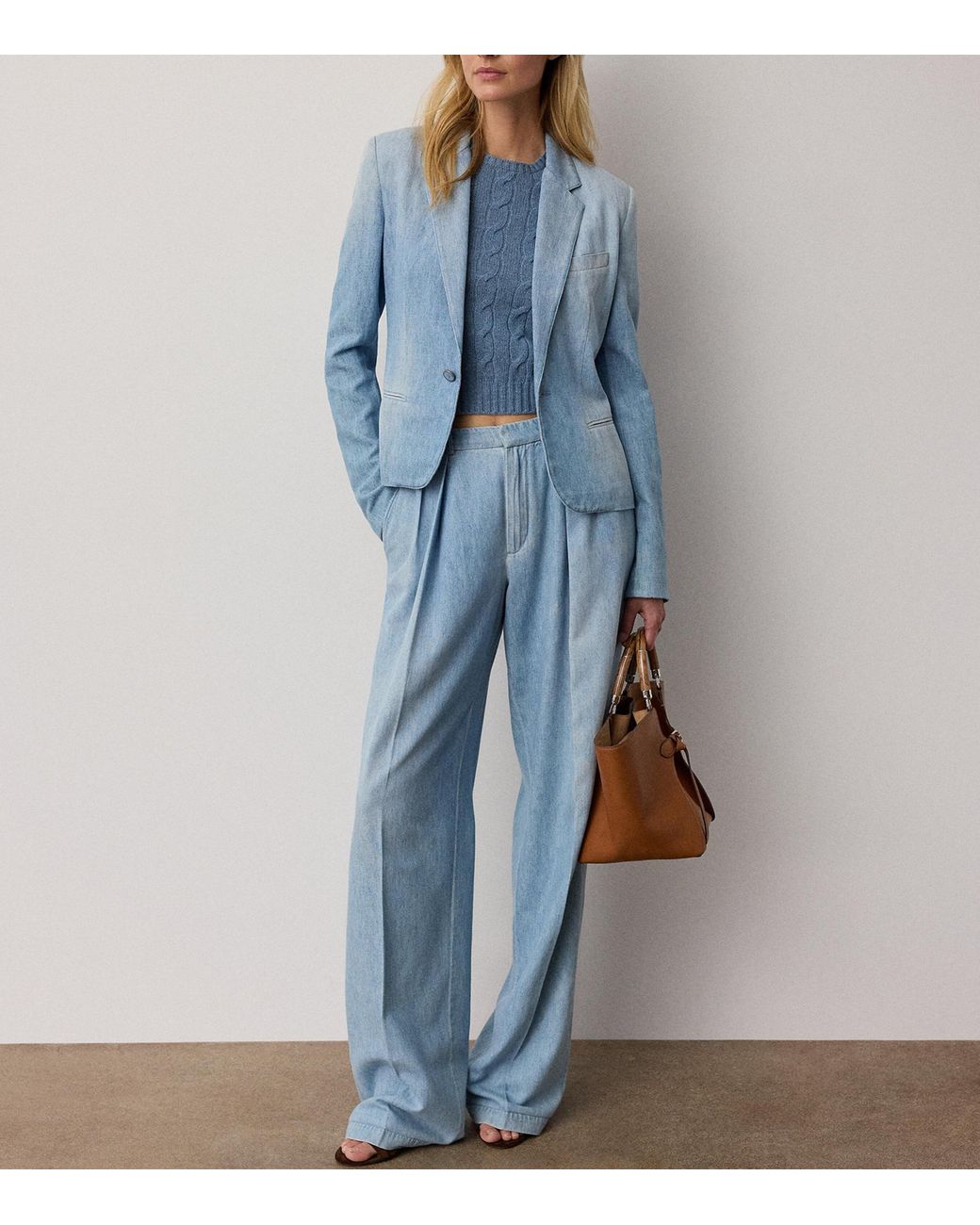 Ralph Lauren Blue Lochlan Denim Blazer