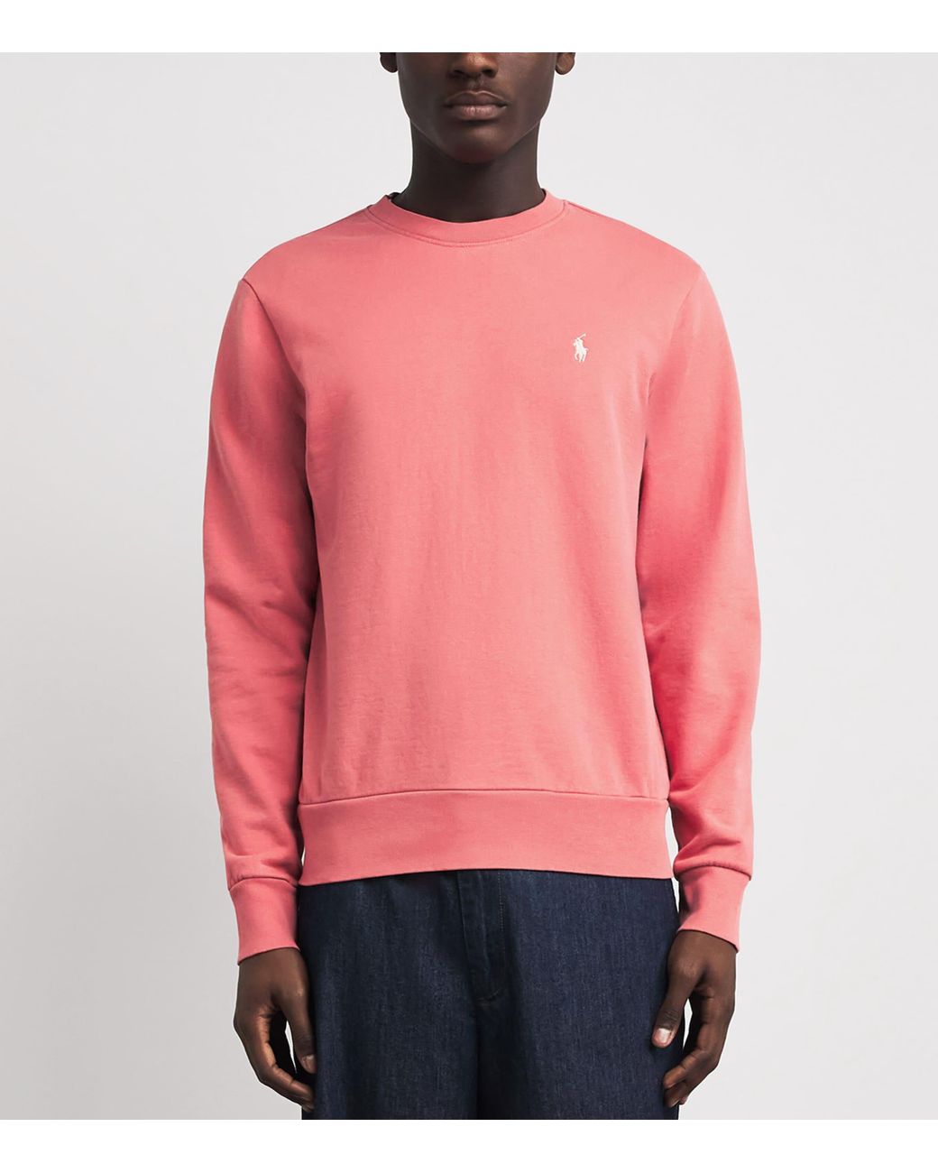 Polo Ralph Lauren Pink Cotton Loopback Fleece Sweatshirt for men