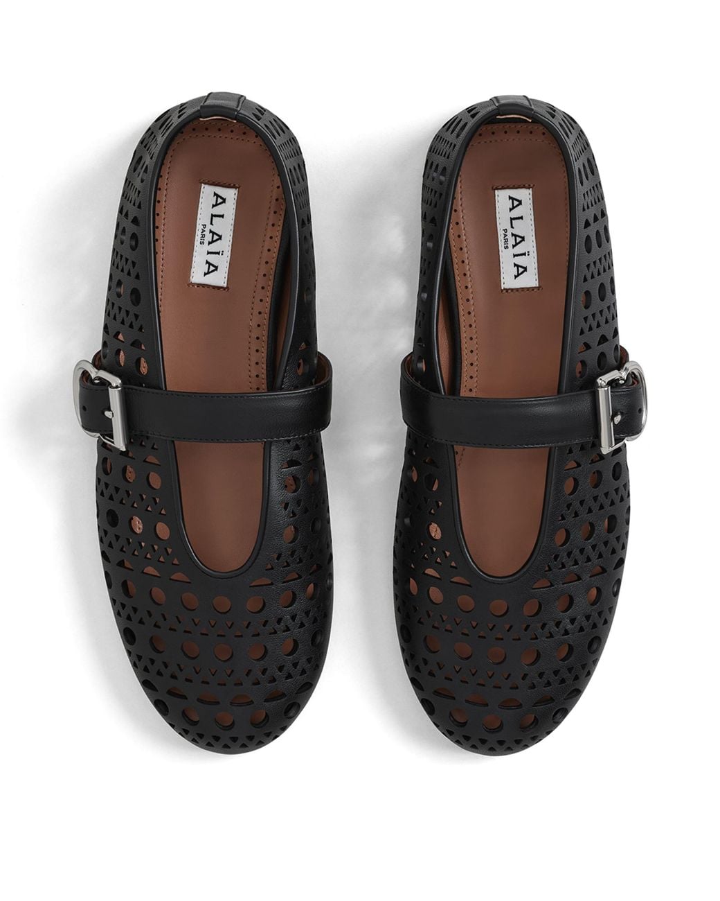 Alaïa Black Lambskin Vienne Ballet Flats