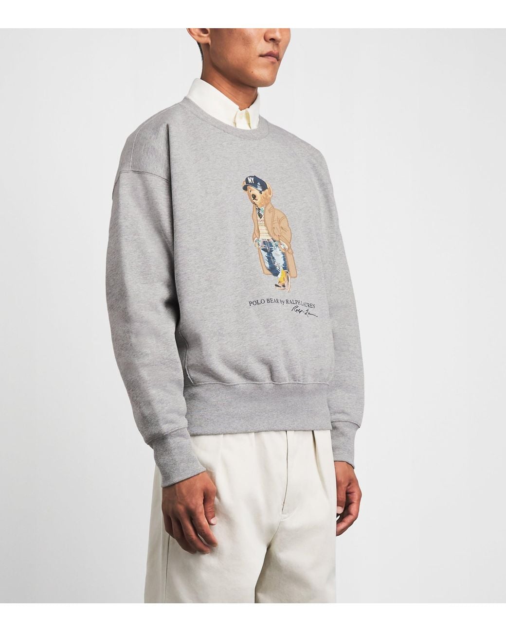 Polo Ralph Lauren Gray Polo Bear Sweatshirt for men
