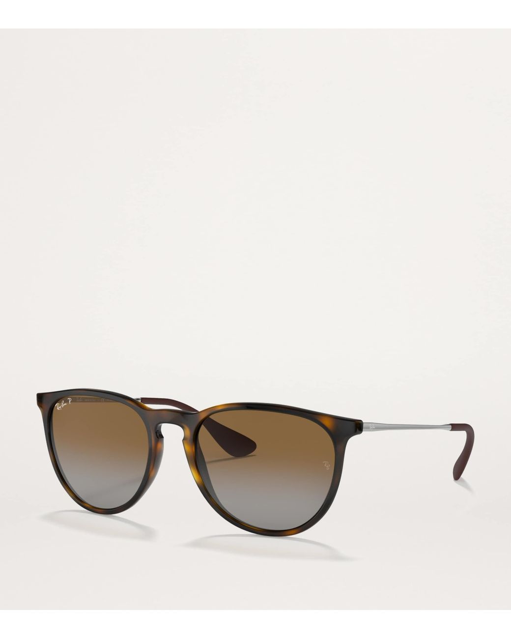 Ray-Ban Brown Round Erika Classic Sunglasses