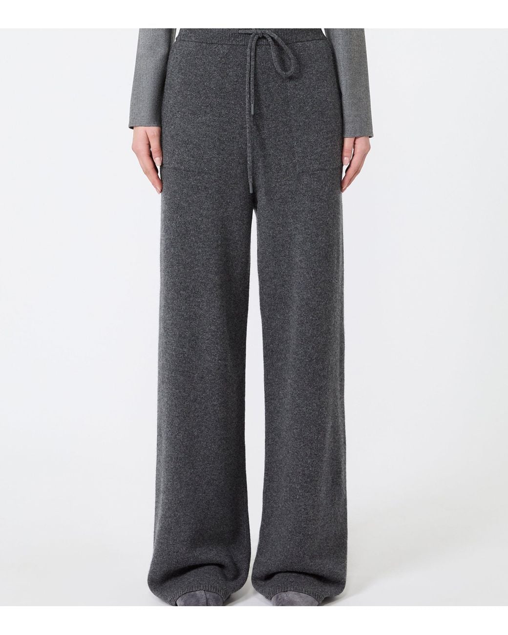Max Mara Gray Cashmere Sweatpants