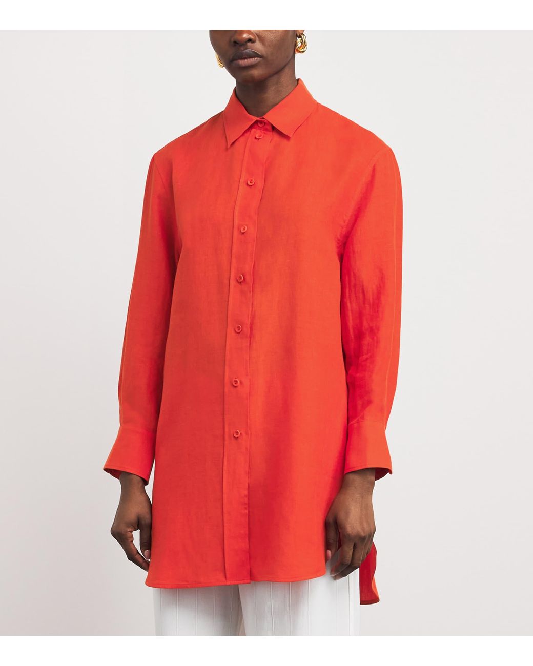 Eres Red Linen Mignonette Shirt
