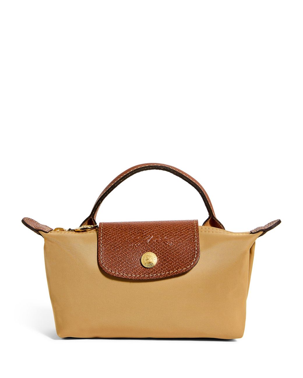 Longchamp Brown Le Pliage Original Pouch