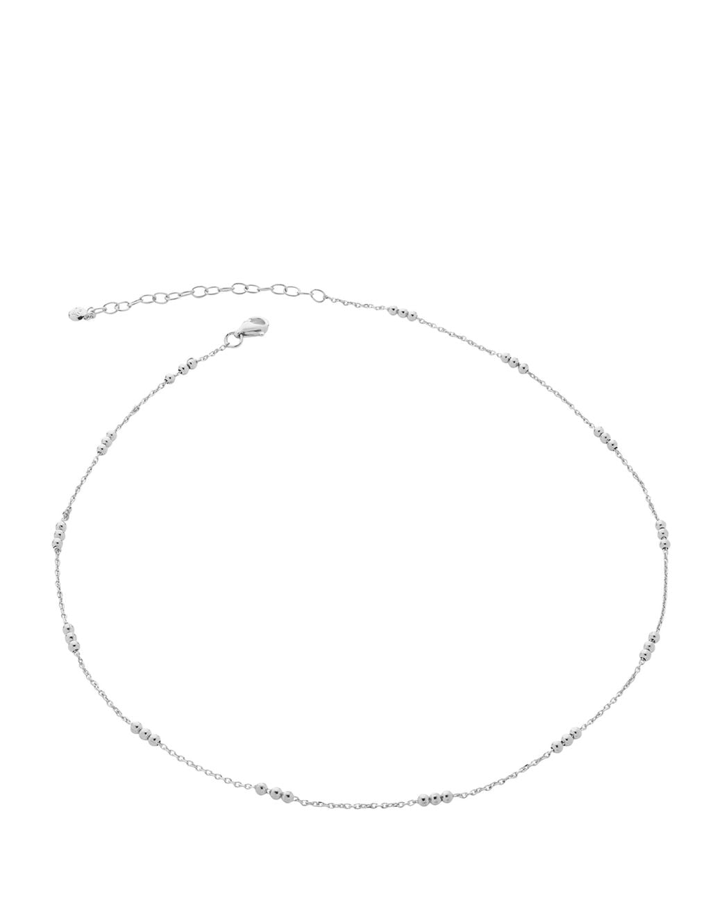 Monica Vinader Natural Sterling Beaded Chain Necklace