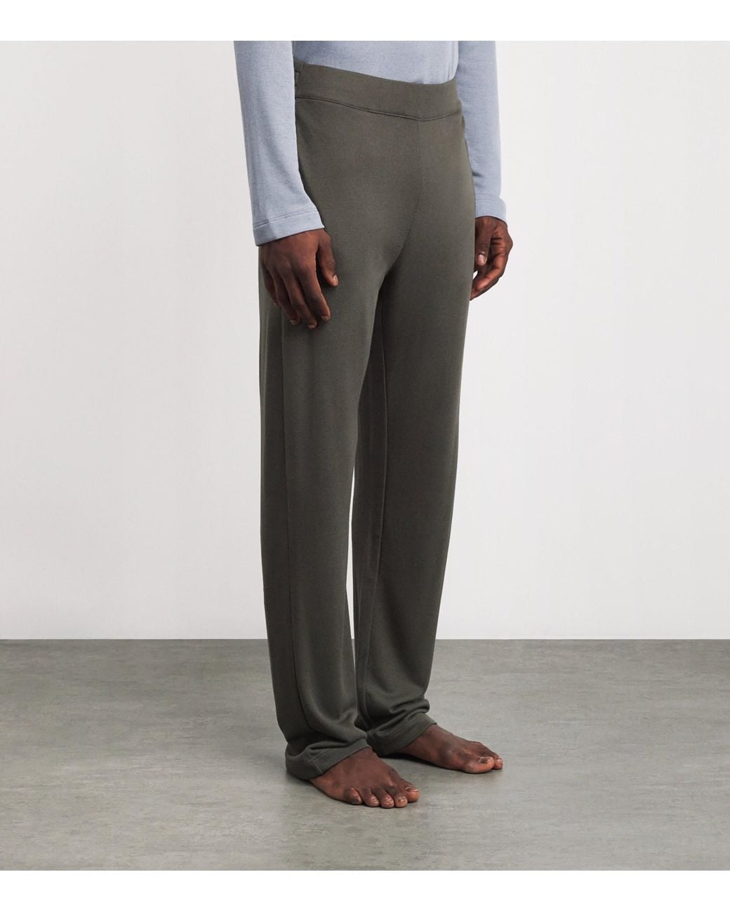 Hanro Gray Modal-Wool Woolen Comfort Lounge Trousers for men