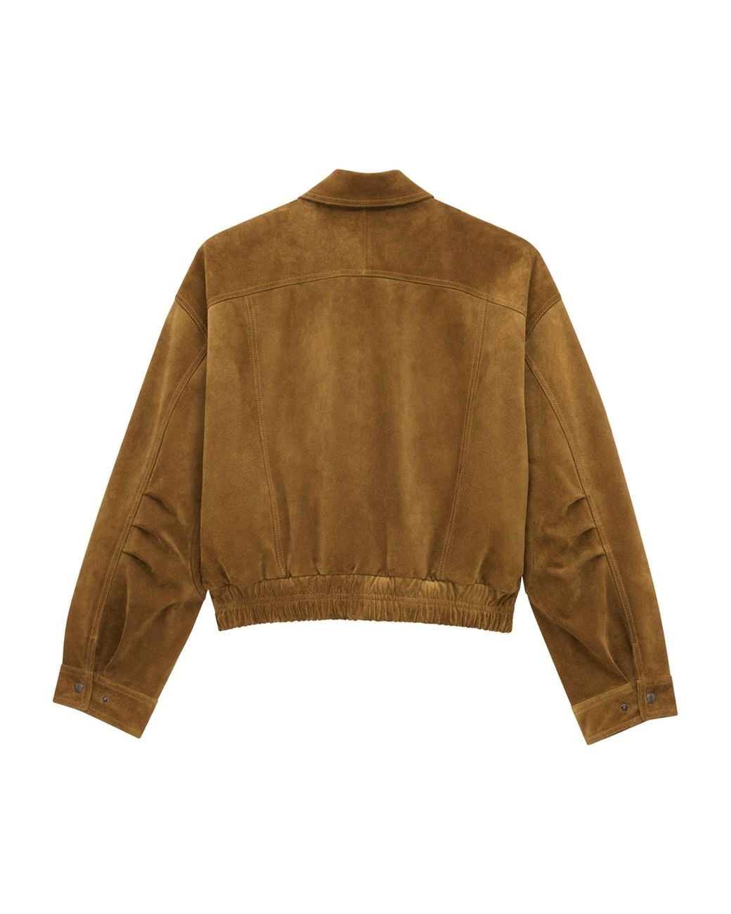 Saint Laurent Brown Suede Bomber Jacket