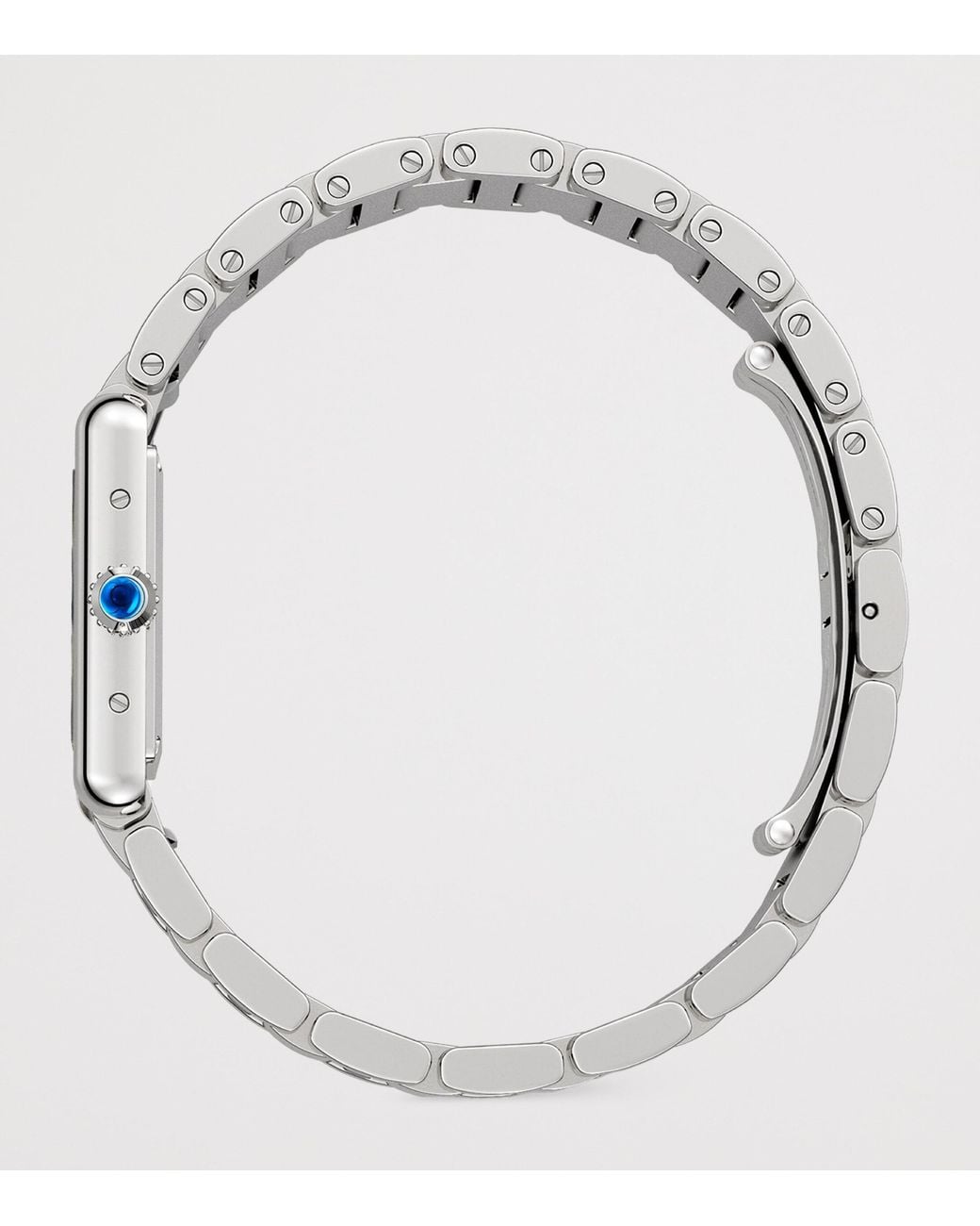 Cartier White Small Steel Tank Must Watch