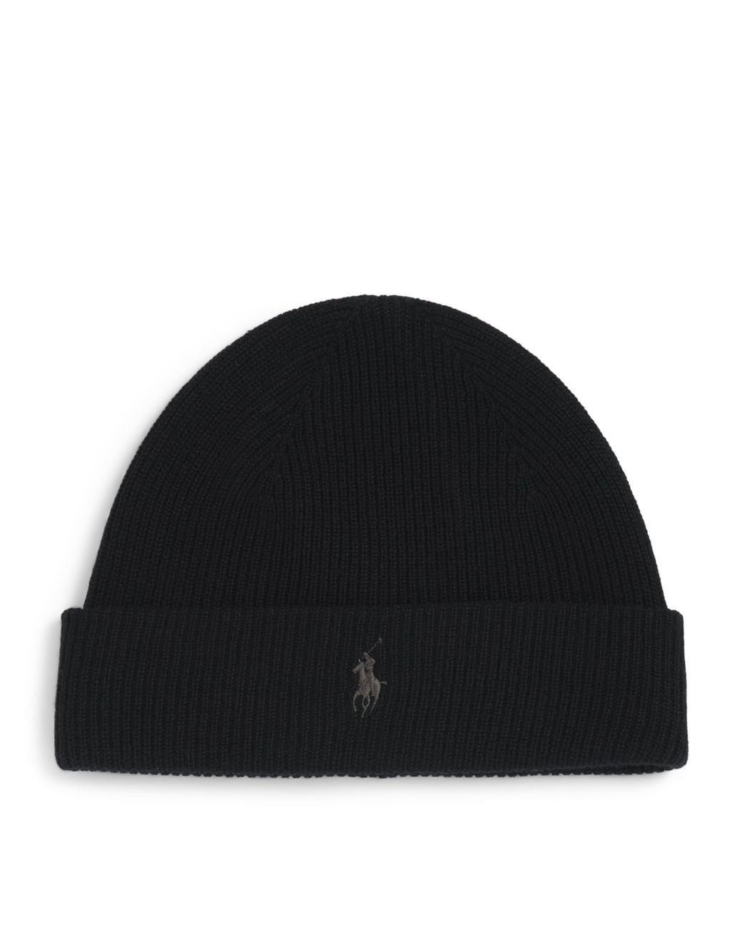 Polo Ralph Lauren Black Wool Polo Pony Beanie for men
