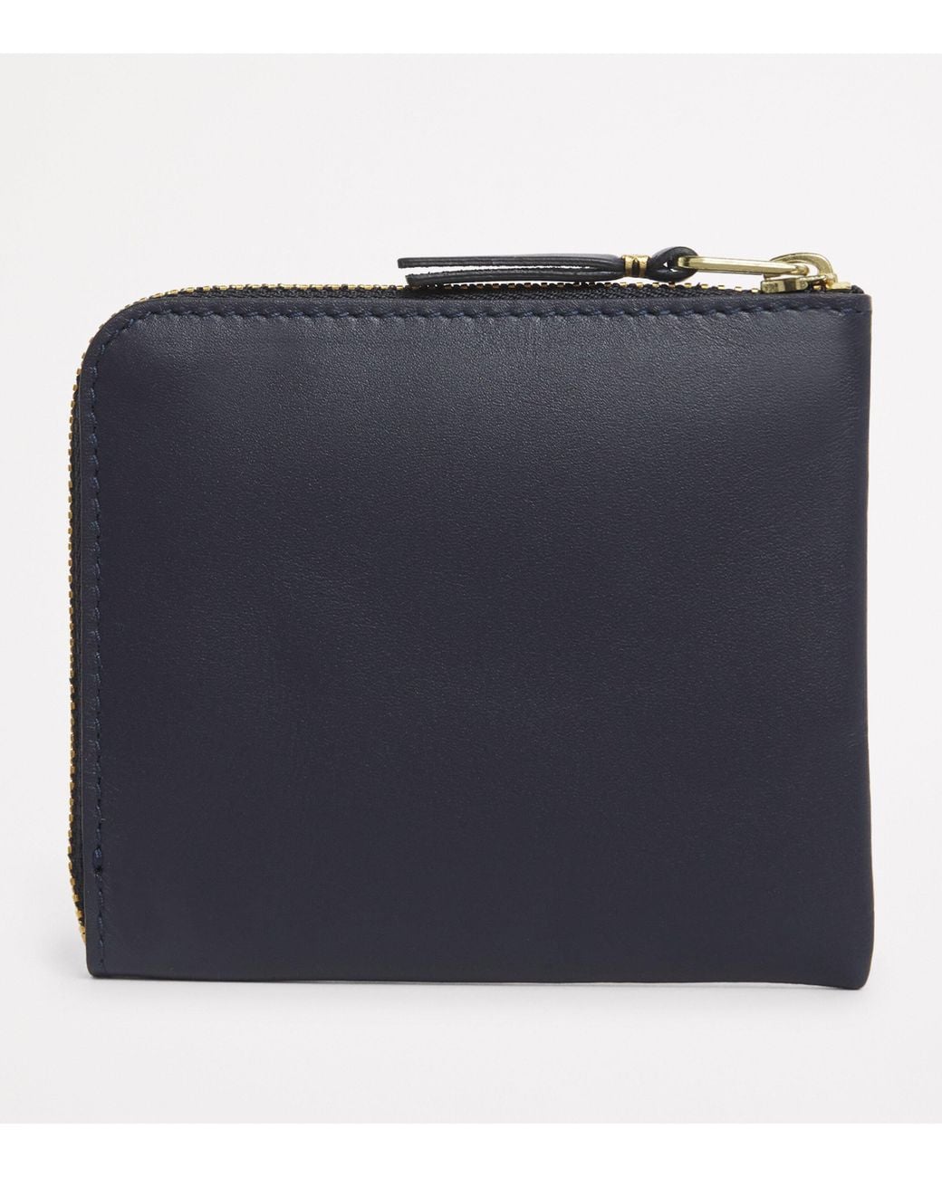 Comme des Garçons Blue Leather Zipped Pouch for men