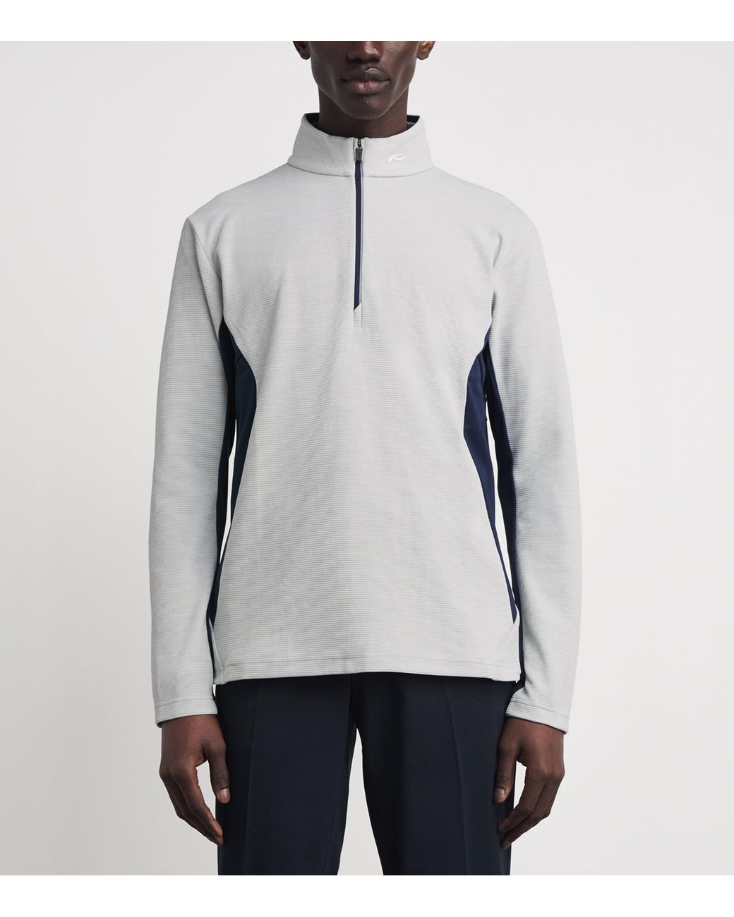Kjus Gray Roman Midlayer Half-Zip Top for men
