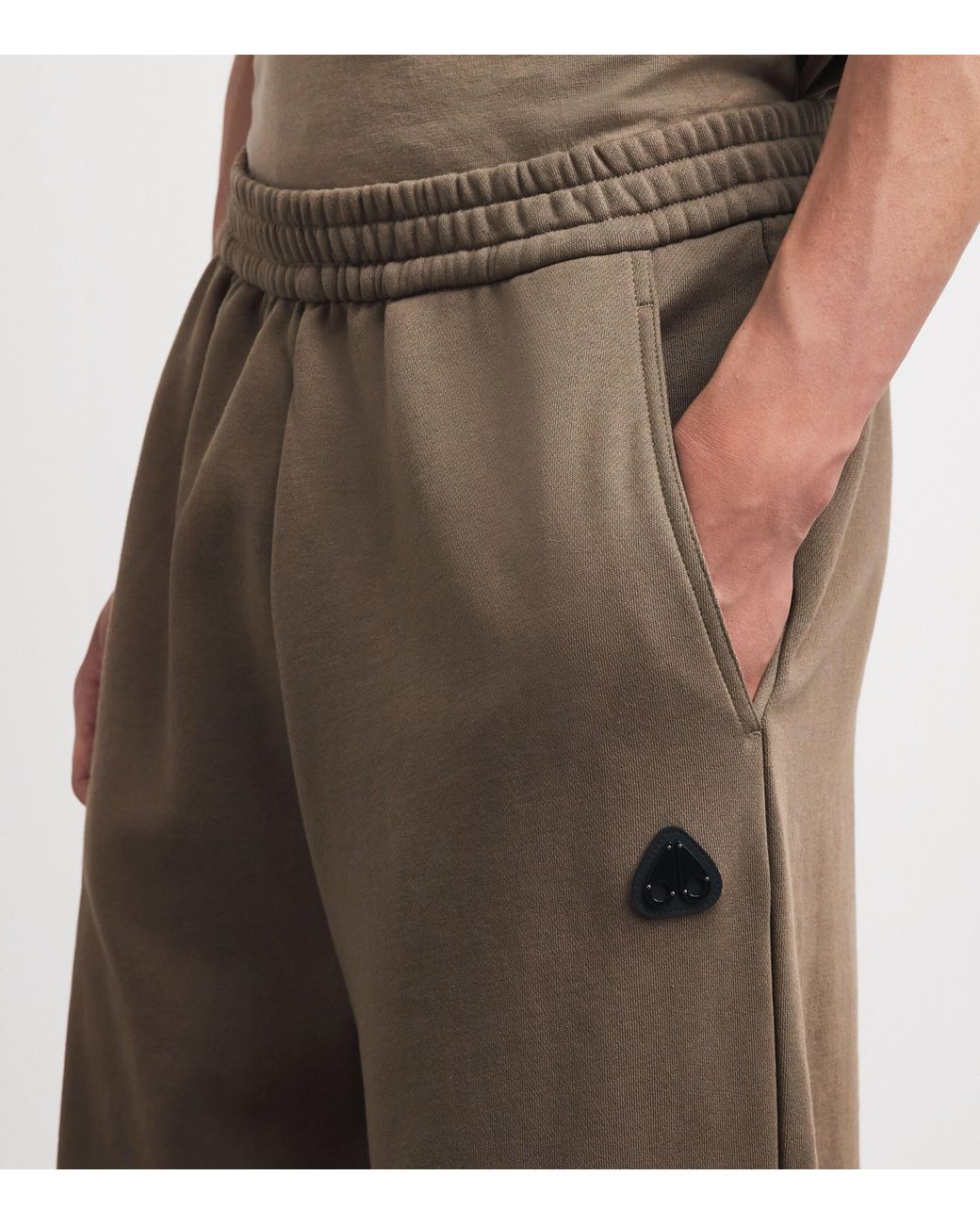 Moose Knuckles Brown Logo Yul Sweatpants for men